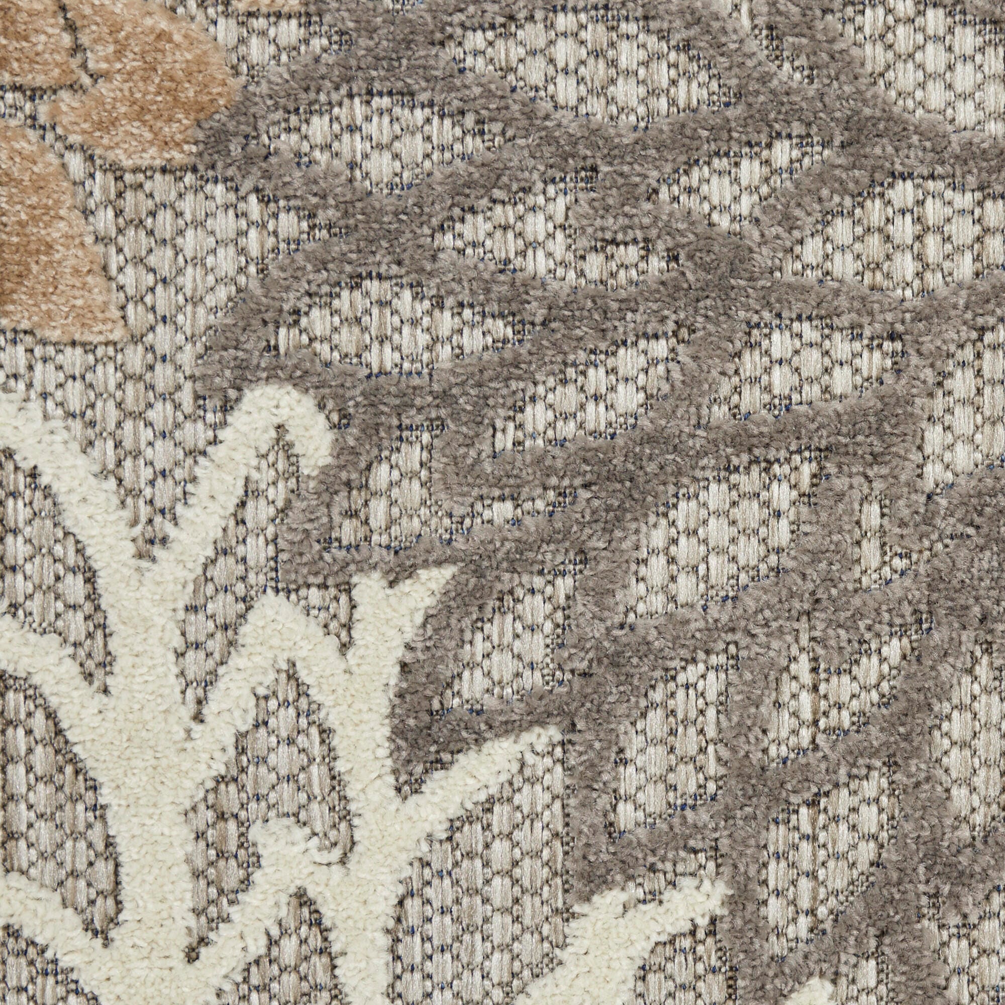 Nourison Home Nourison Aloha 2'3" x 10' Natural Tropical Indoor/Outdoor Rug