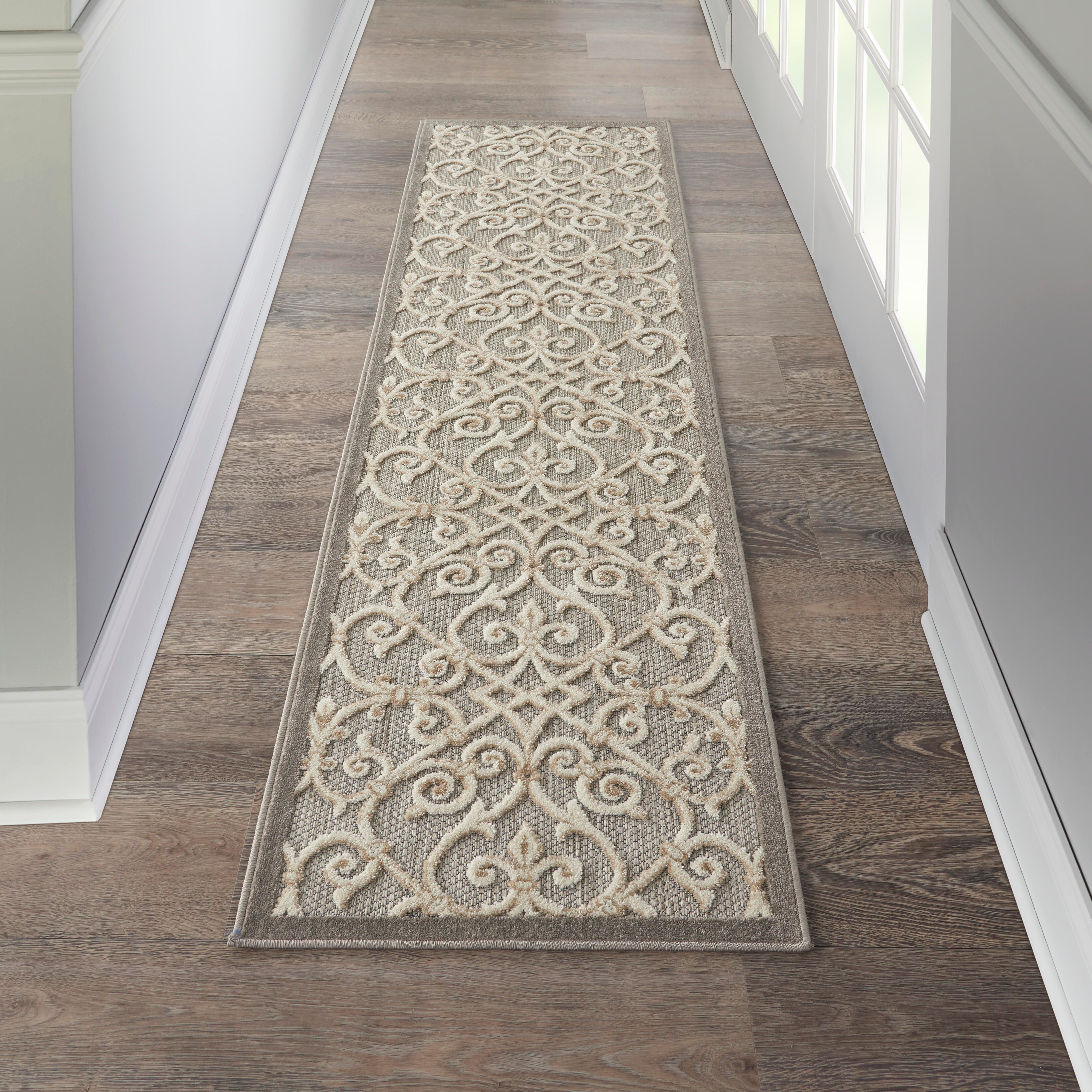 Nourison Home Nourison Aloha 2' x 6' Natural Contemporary Indoor/Outdoor Rug, Natural, rollover