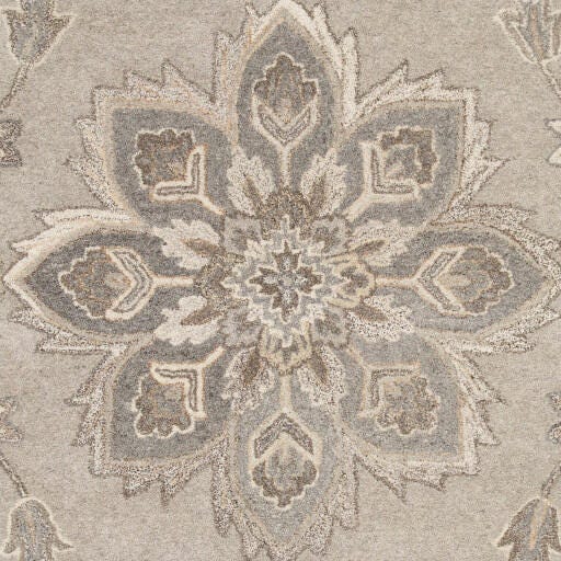 World Needle Calypso Medallion Area Rug, Taupe, large
