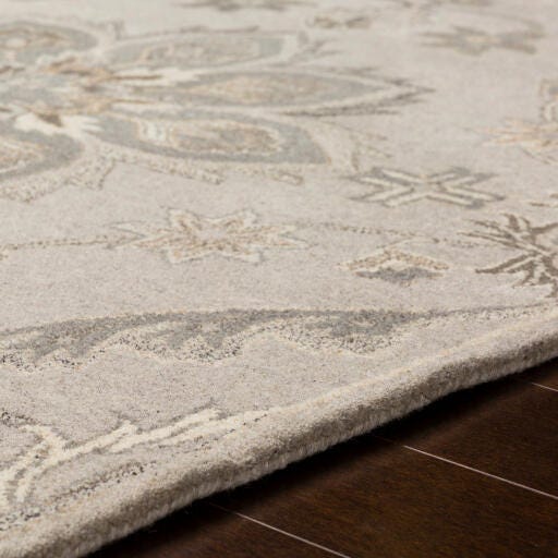 World Needle Calypso Medallion Area Rug, Taupe, large
