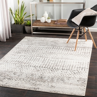 Surya Pisa Area Rug, Gray, rollover