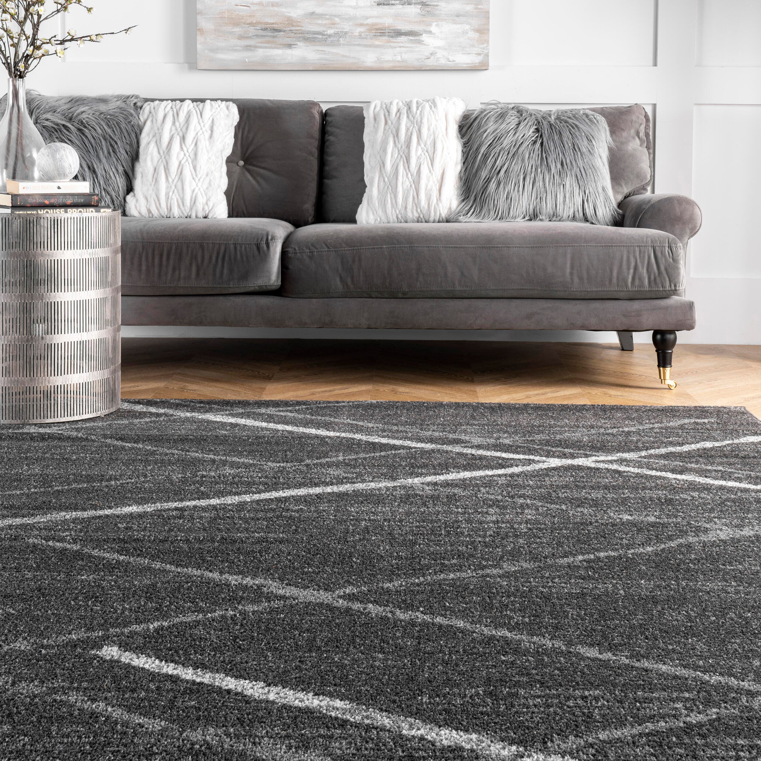 NuLoom Thigpen Contemporary Area Rug, Dark Gray, large