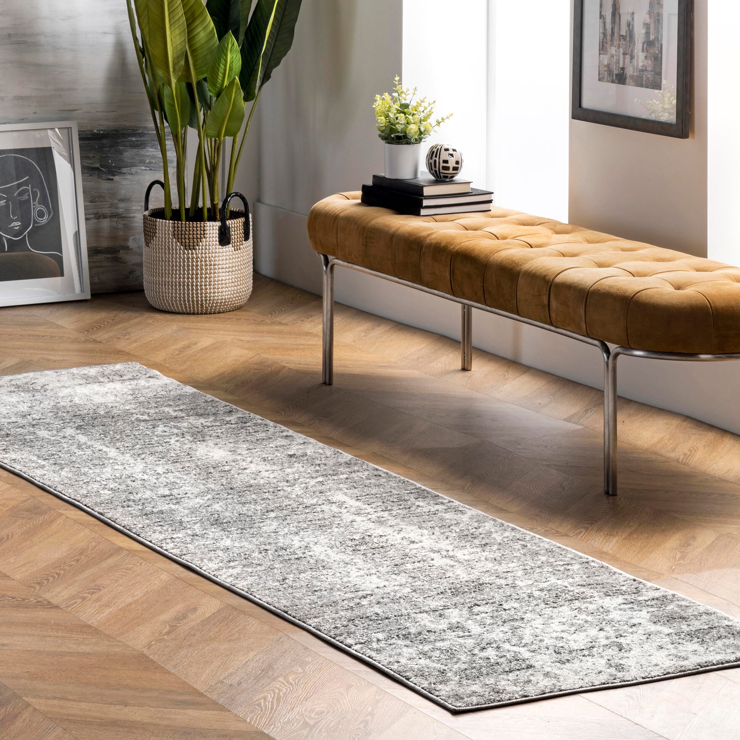 NuLoom Deedra Modern Abstract Area Rug, Gray, rollover