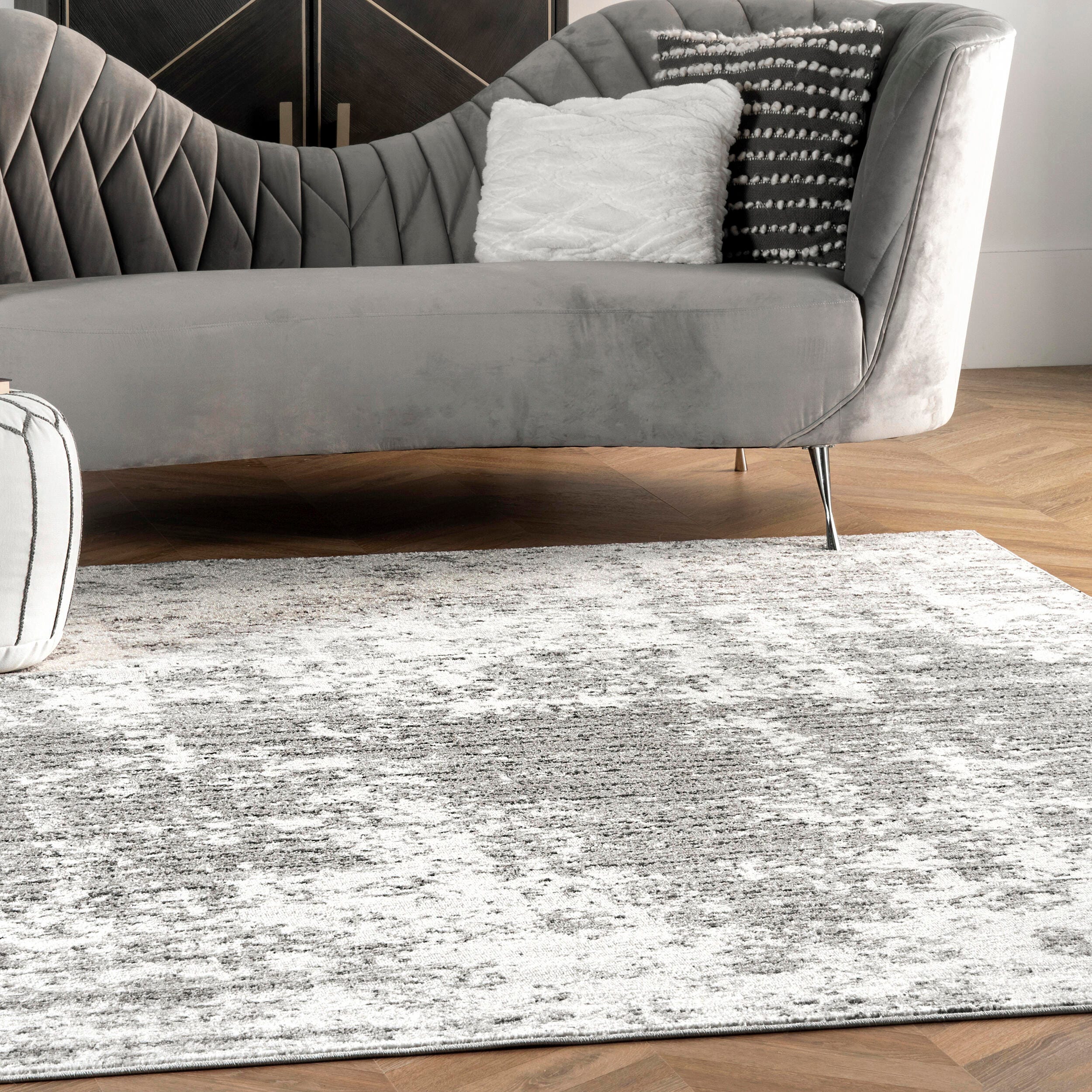 NuLoom Deedra Modern Abstract Area Rug, Gray, large