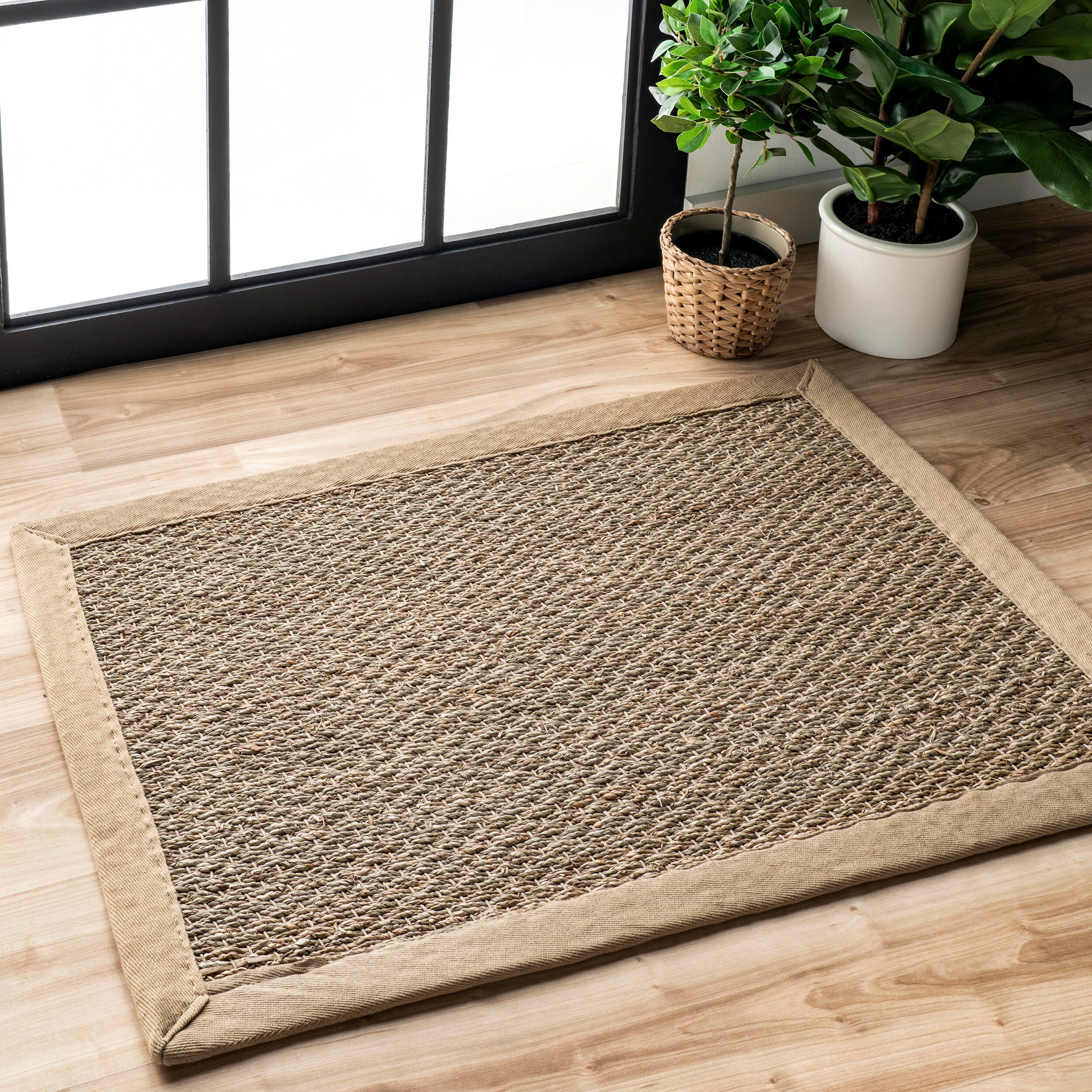 NuLoom Elijah Farmhouse Seagrass Area Rug, Beige, rollover