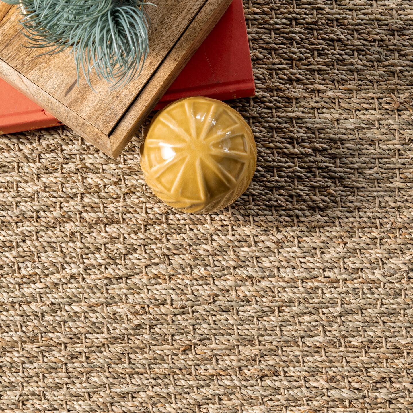 NuLoom Elijah Farmhouse Seagrass Area Rug, Beige, large