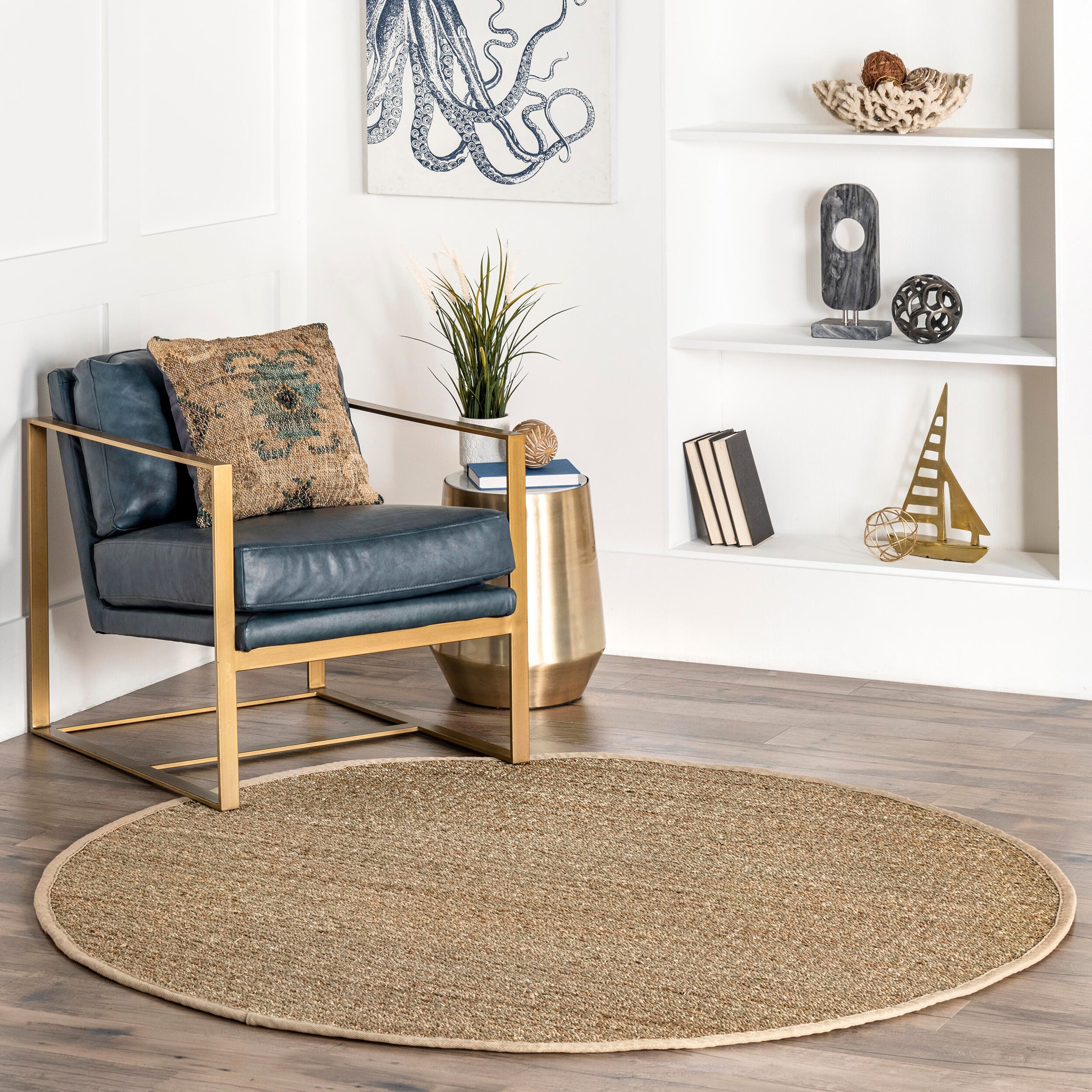 NuLoom Elijah Farmhouse Seagrass Area Rug, Beige, rollover