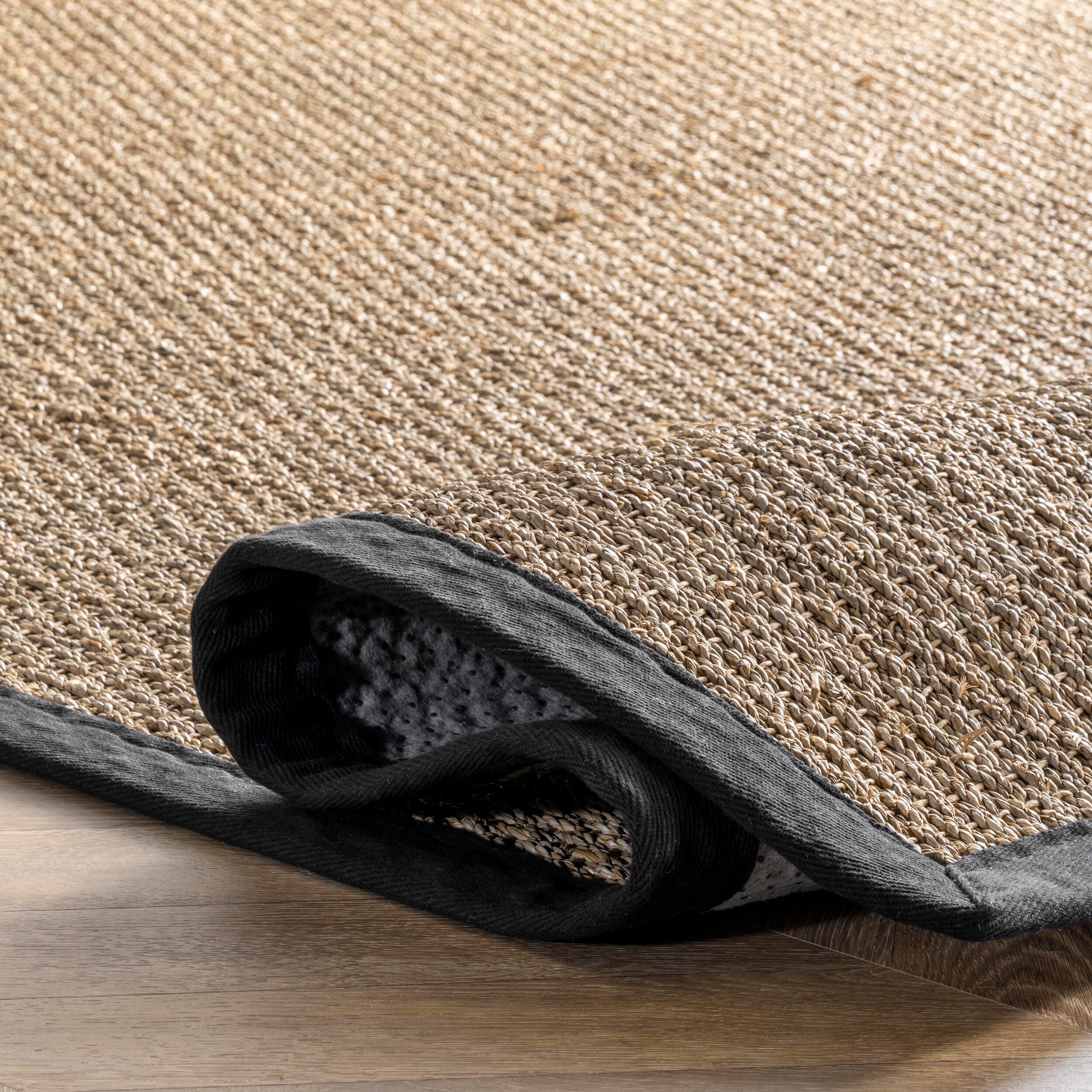 NuLoom Elijah Farmhouse Seagrass Area Rug, Black, large