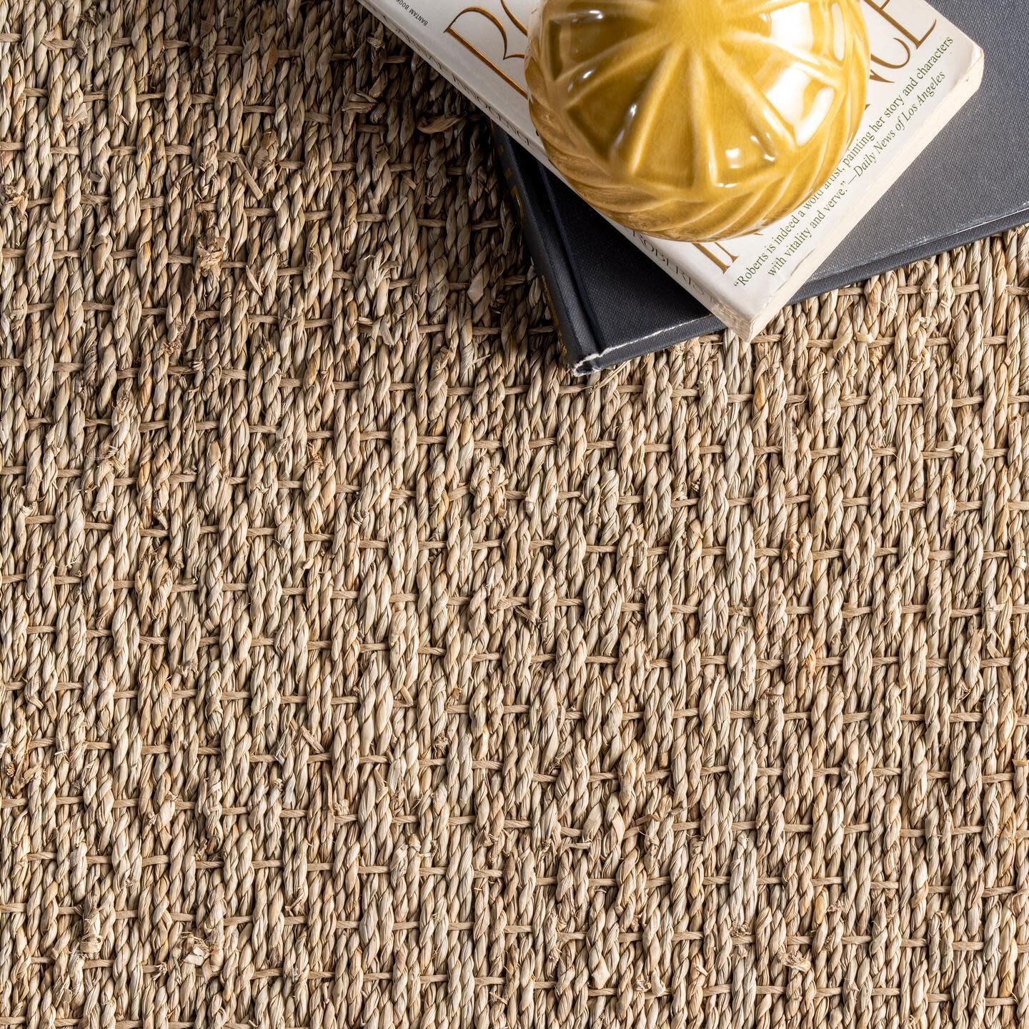 NuLoom Elijah Farmhouse Seagrass Area Rug, Black, large