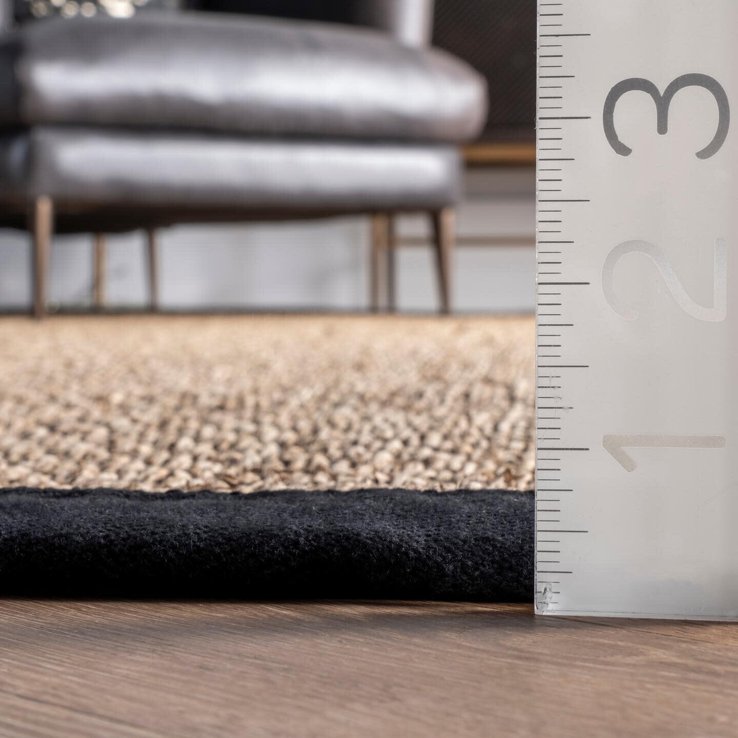 NuLoom Elijah Farmhouse Seagrass Area Rug, Black, large
