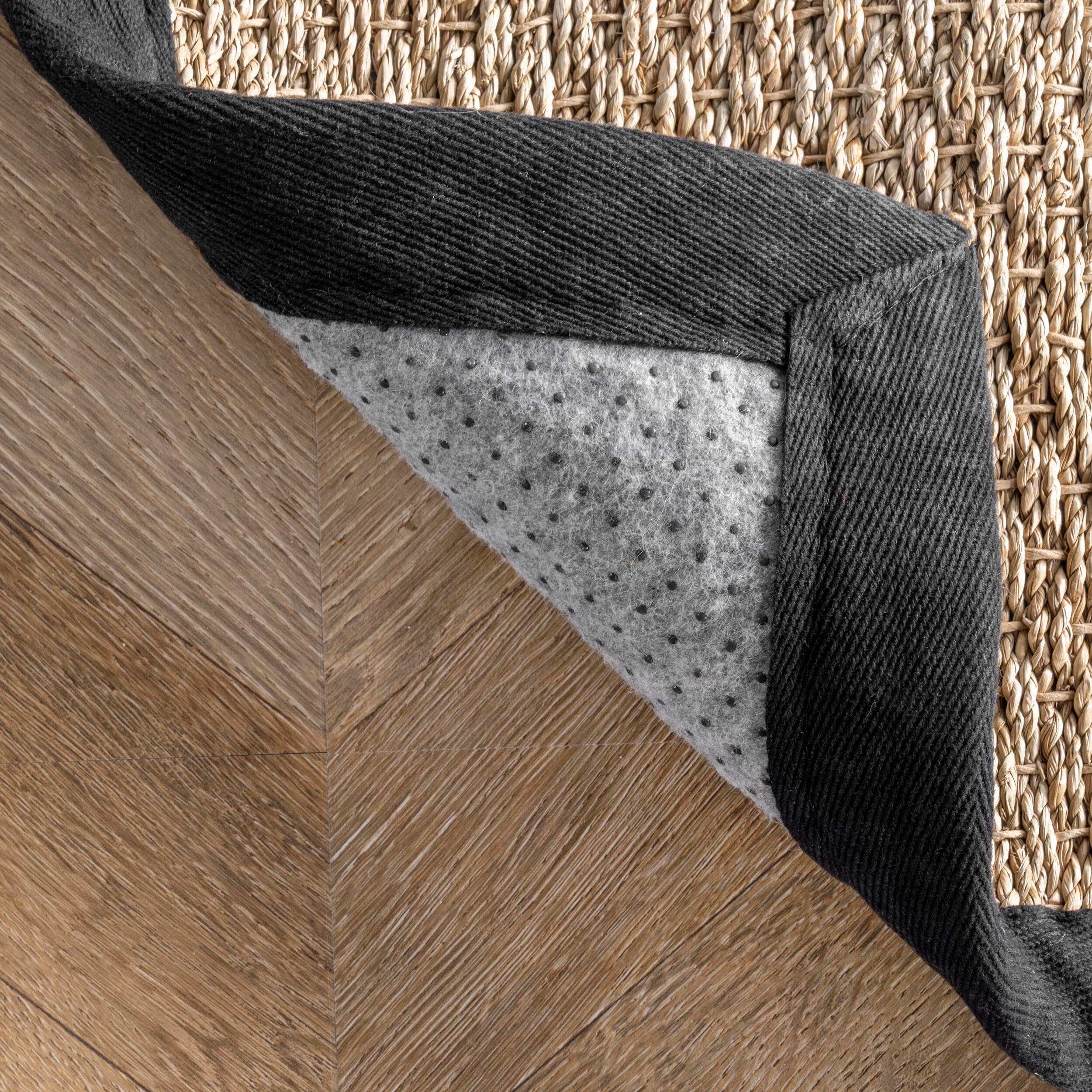 NuLoom Elijah Farmhouse Seagrass Area Rug, Black, large