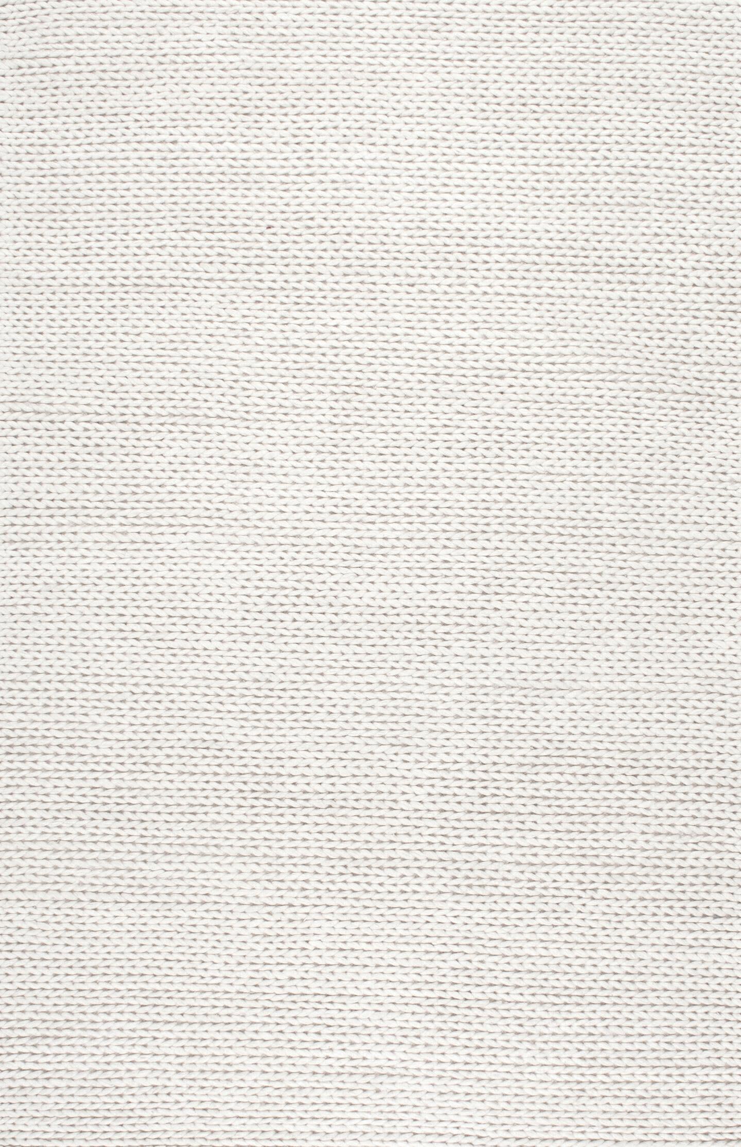 NuLoom Penelope Braided Wool Area Rug, Off White, large