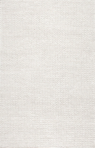 NuLoom Penelope Braided Wool Area Rug, Off White, large