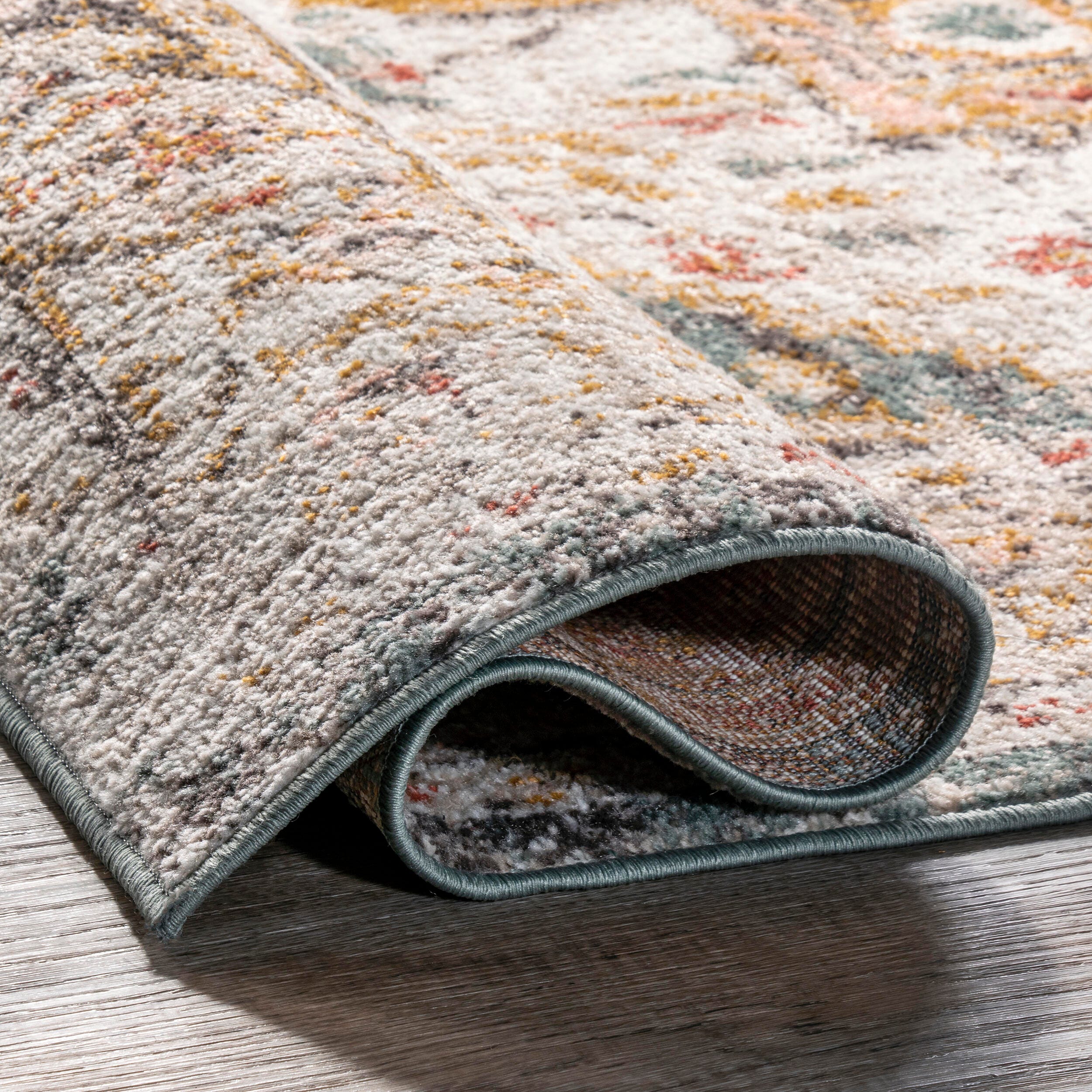 NuLoom Justine Vintage Medallion Area Rug, Beige, large