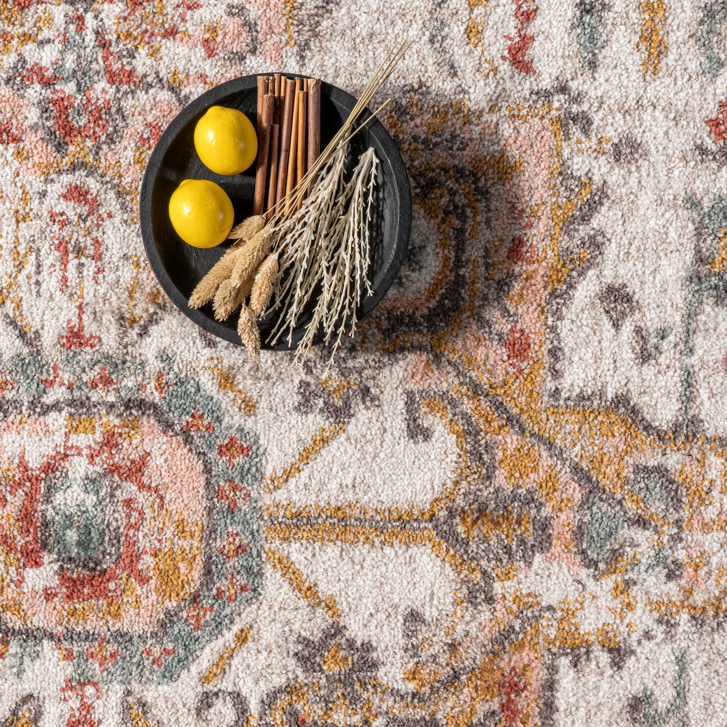 NuLoom Justine Vintage Medallion Area Rug, Beige, large