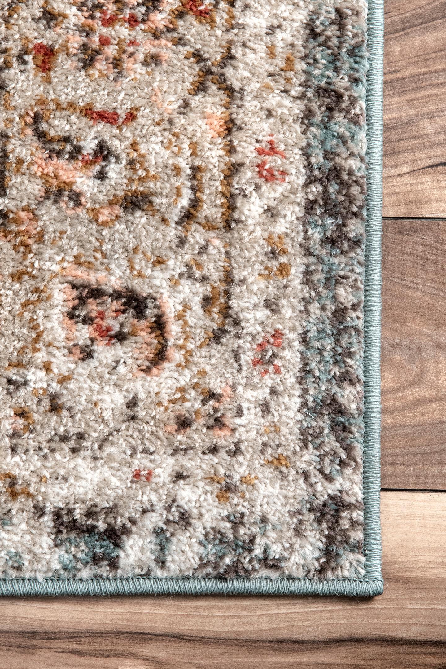 NuLoom Justine Vintage Medallion Area Rug, Beige, large