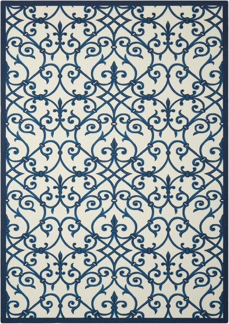 Home & Garden Outdoor Blue 4' x 6' Area Rug