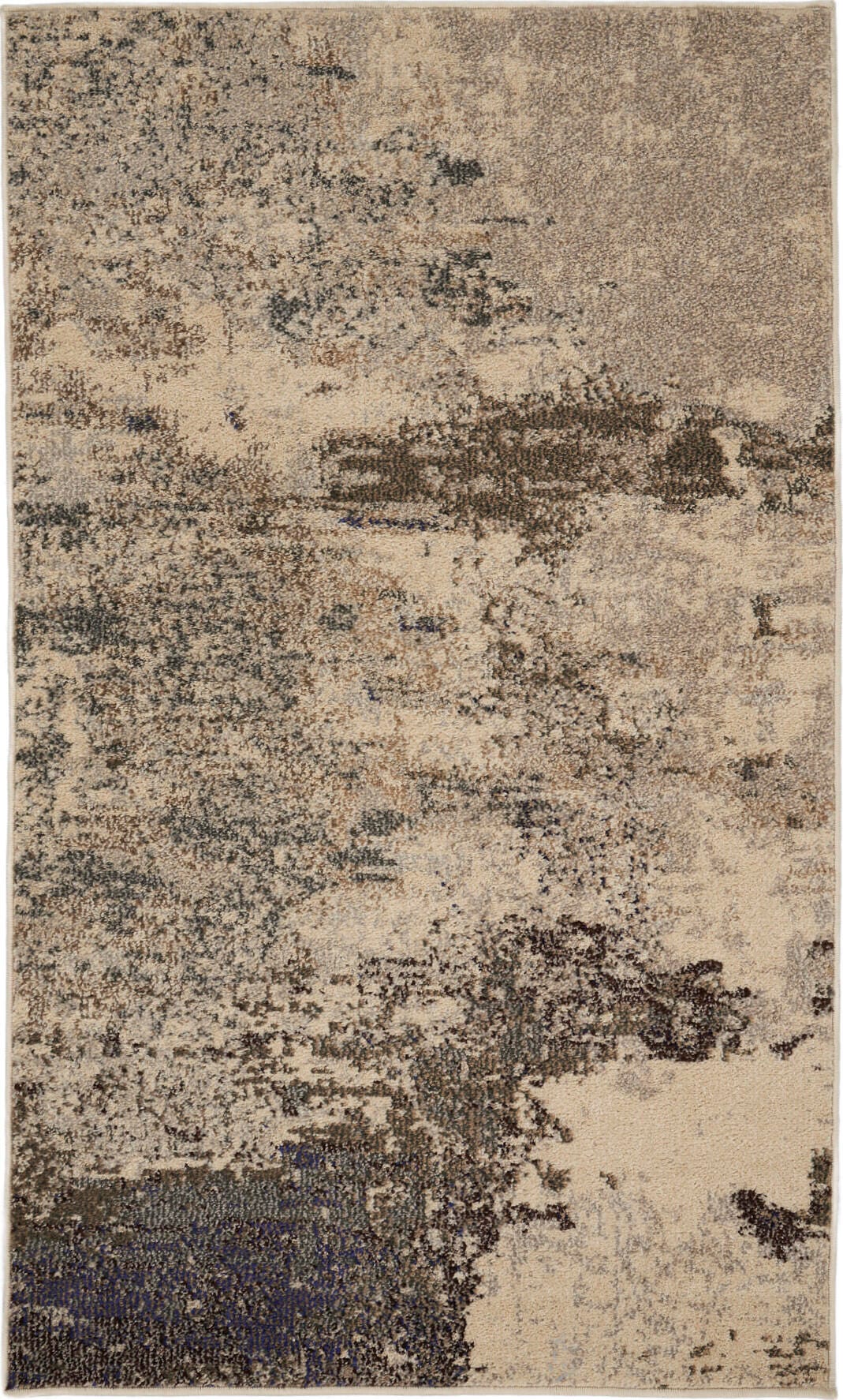 Nourison Nourison Celestial 3' x 5' Ivory/Grey Modern Indoor Rug, Ivory/Gray, large