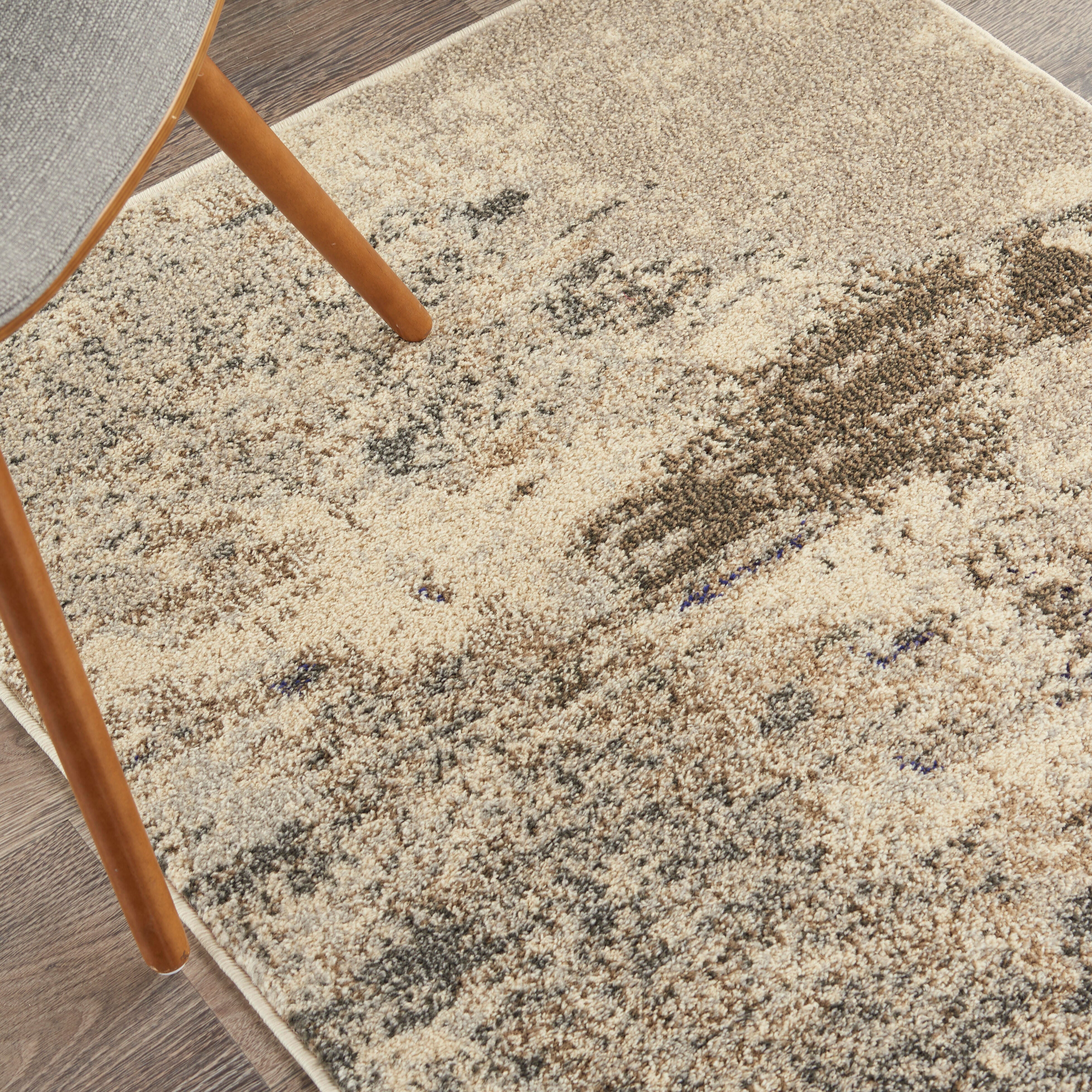 Nourison Nourison Celestial 3' x 5' Ivory/Grey Modern Indoor Rug, Ivory/Gray, large