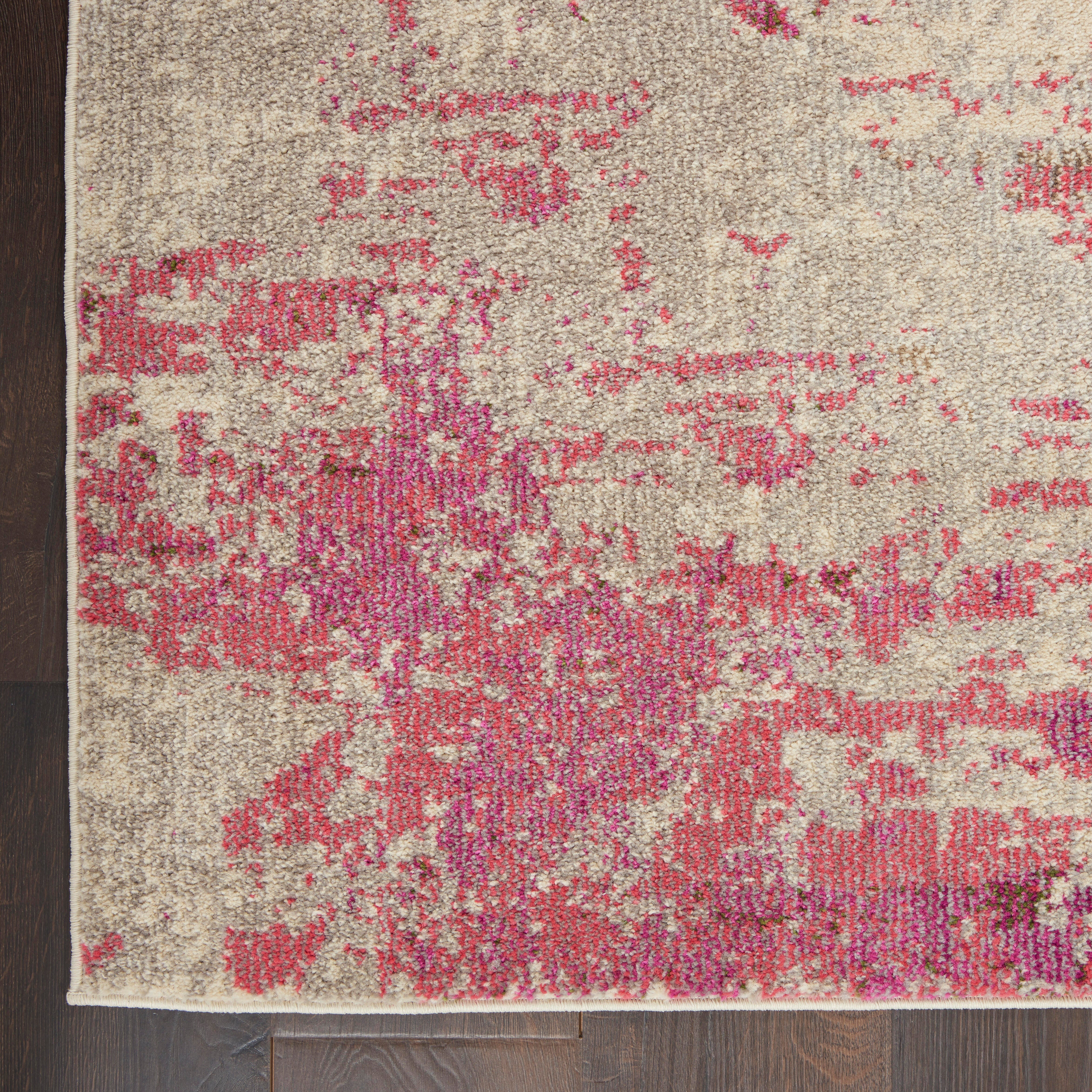 Nourison Nourison Celestial 2'2" x 3'9" Ivory/Pink Modern Indoor Rug, Ivory/Pink, large