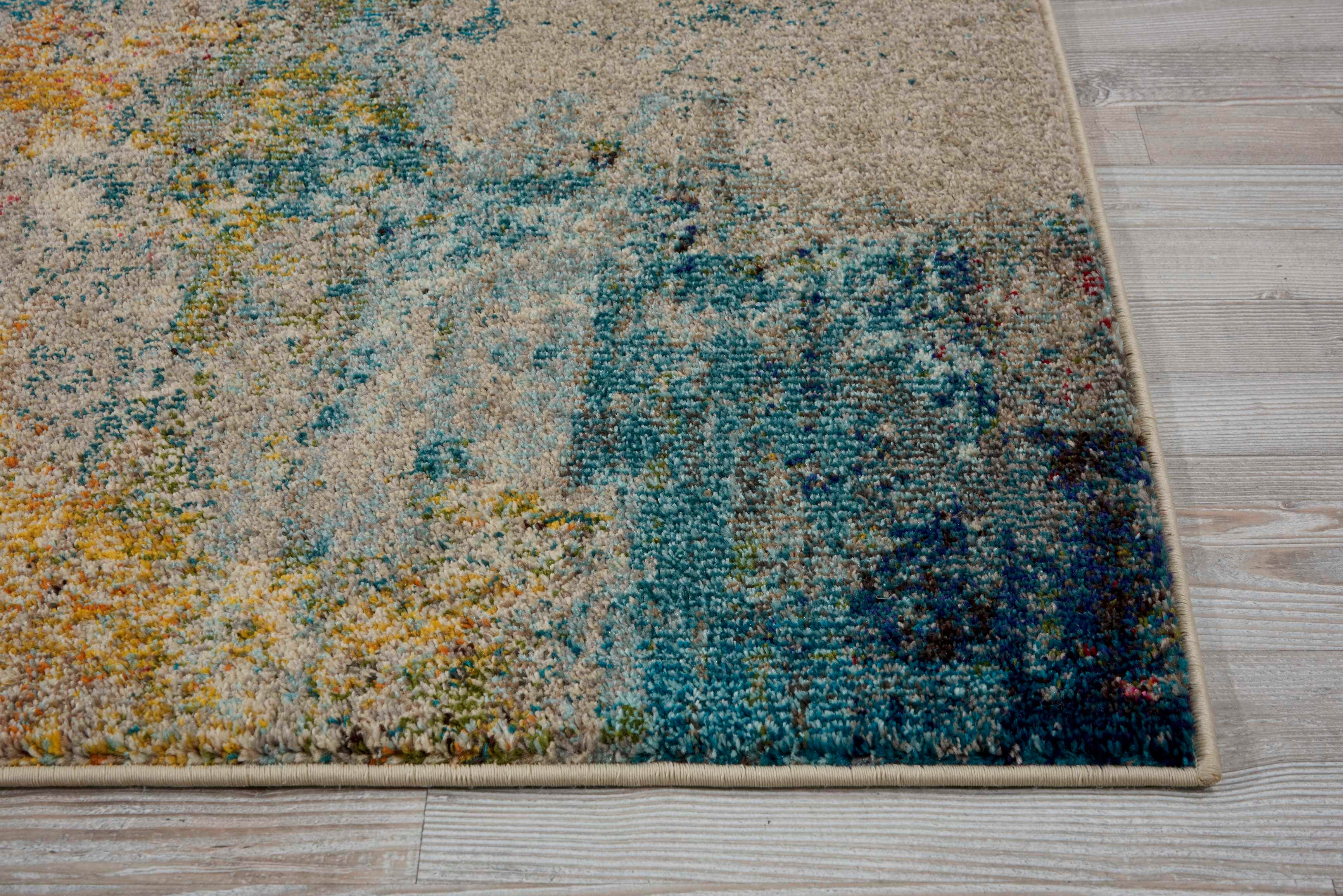 Nourison Nourison Celestial 2'2" x 7'6" Sealife Modern Indoor Rug, Sealife, large