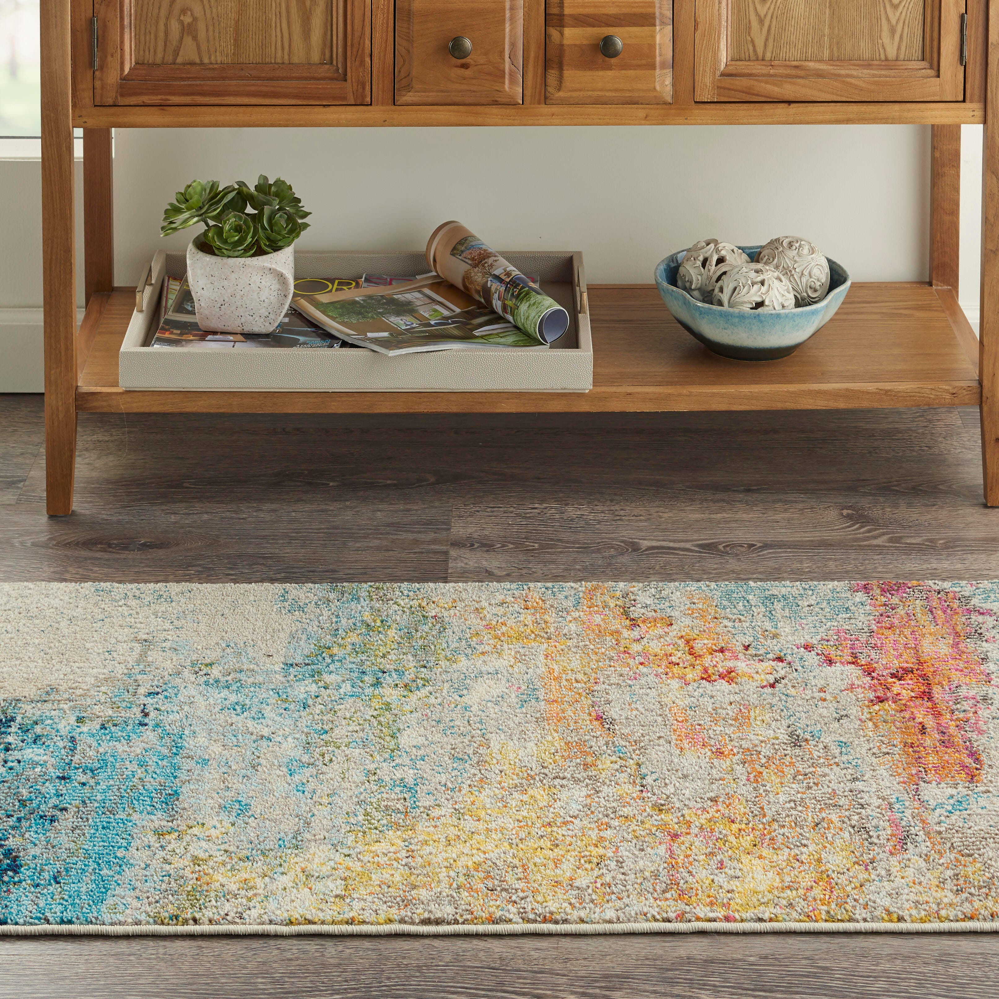 Nourison Nourison Celestial 3' x 5' Sealife Modern Indoor Rug, Sealife, rollover