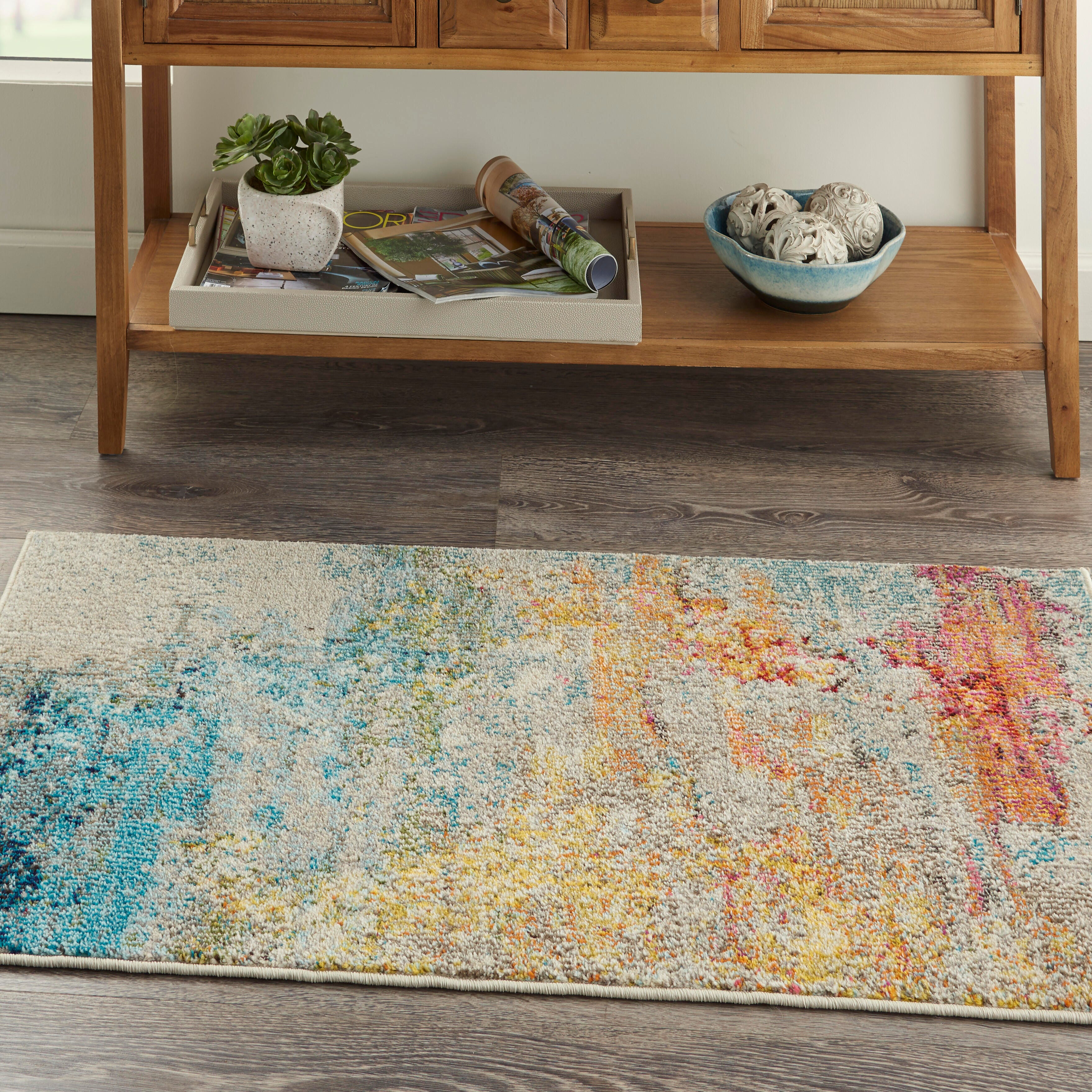 Nourison Nourison Celestial 3' x 5' Sealife Modern Indoor Rug, Sealife, large