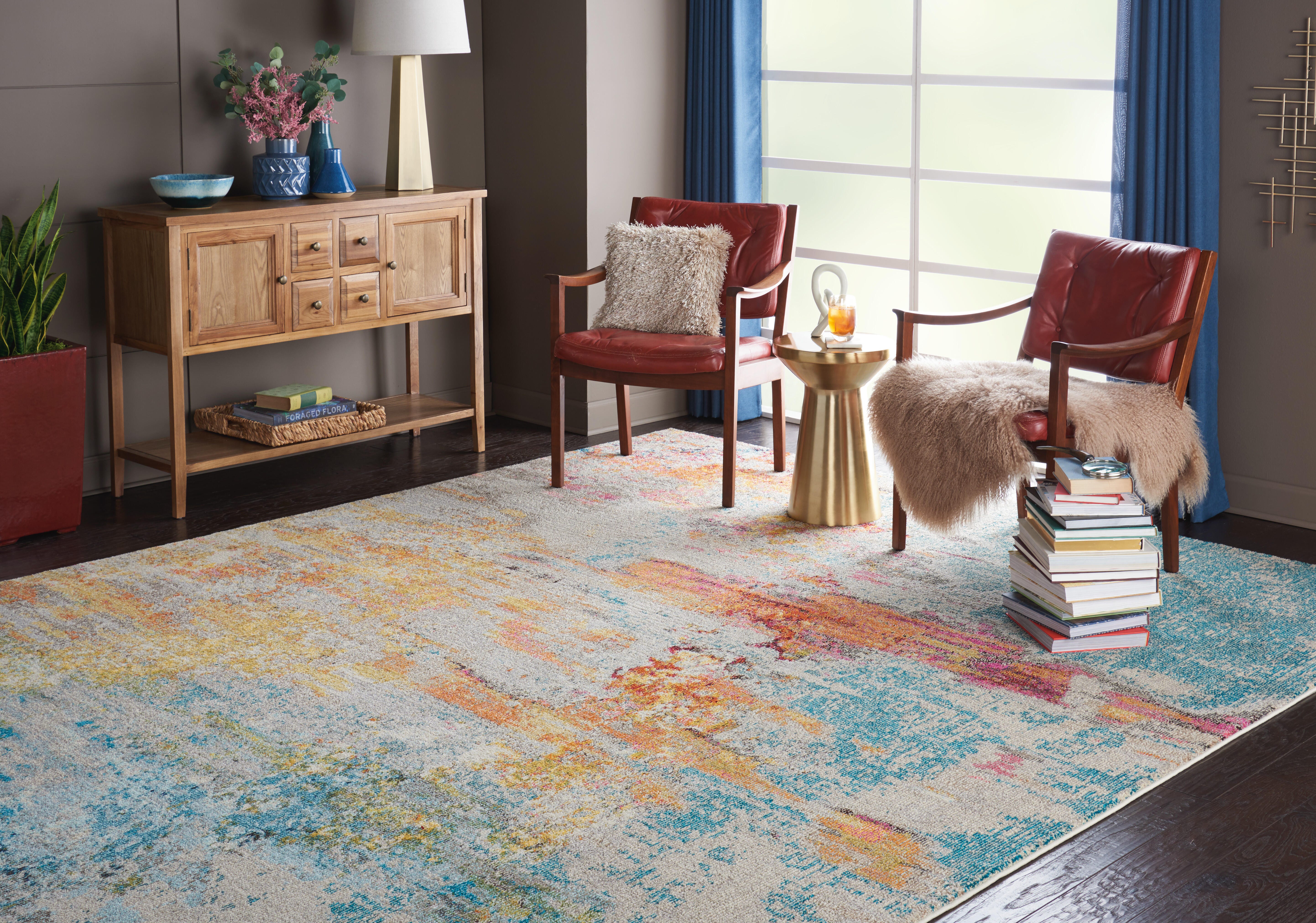 Nourison Nourison Celestial 6' x 9' Sealife Modern Indoor Rug, Sealife, large