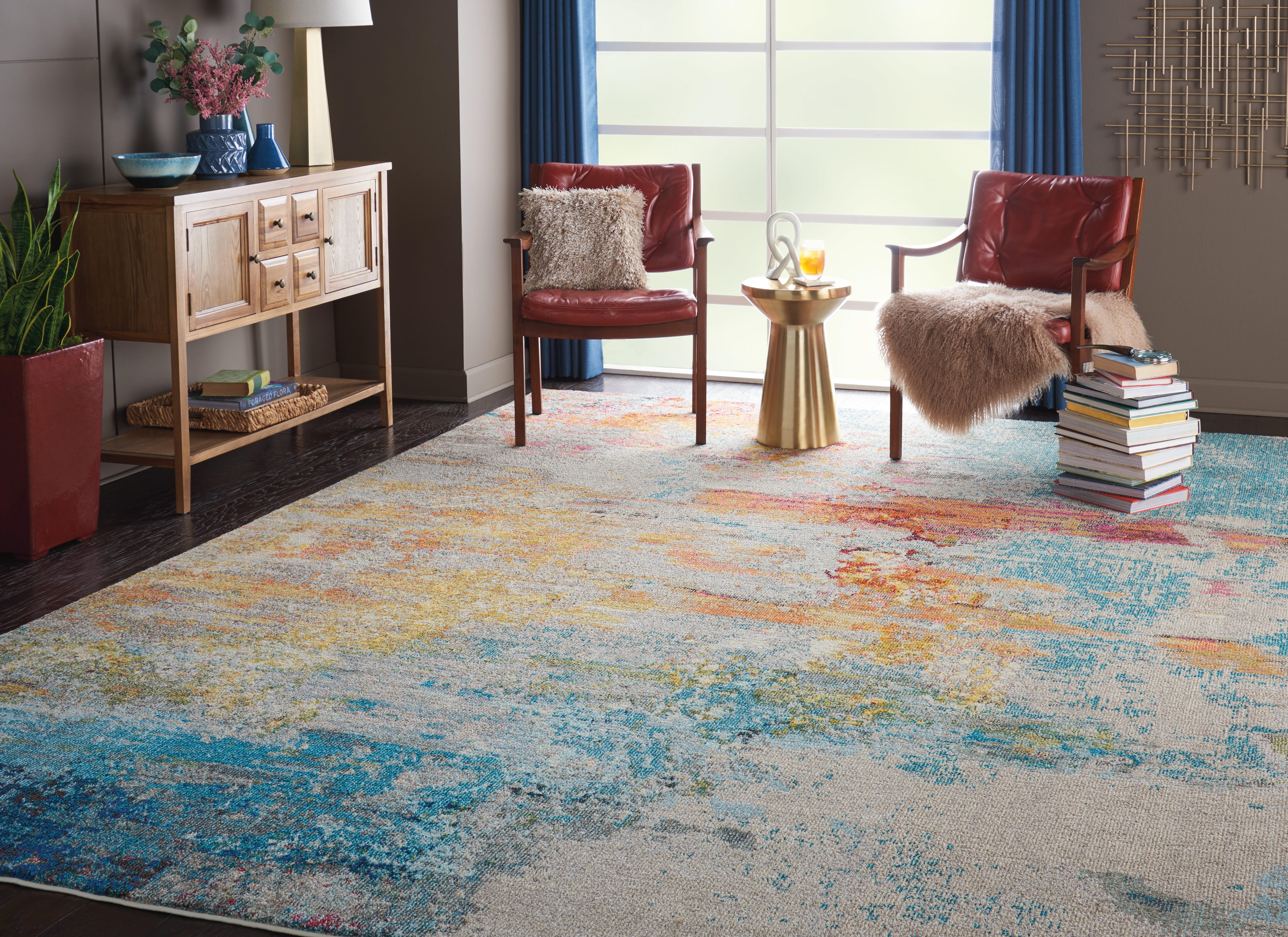 Nourison Nourison Celestial 6' x 9' Sealife Modern Indoor Rug, Sealife, large