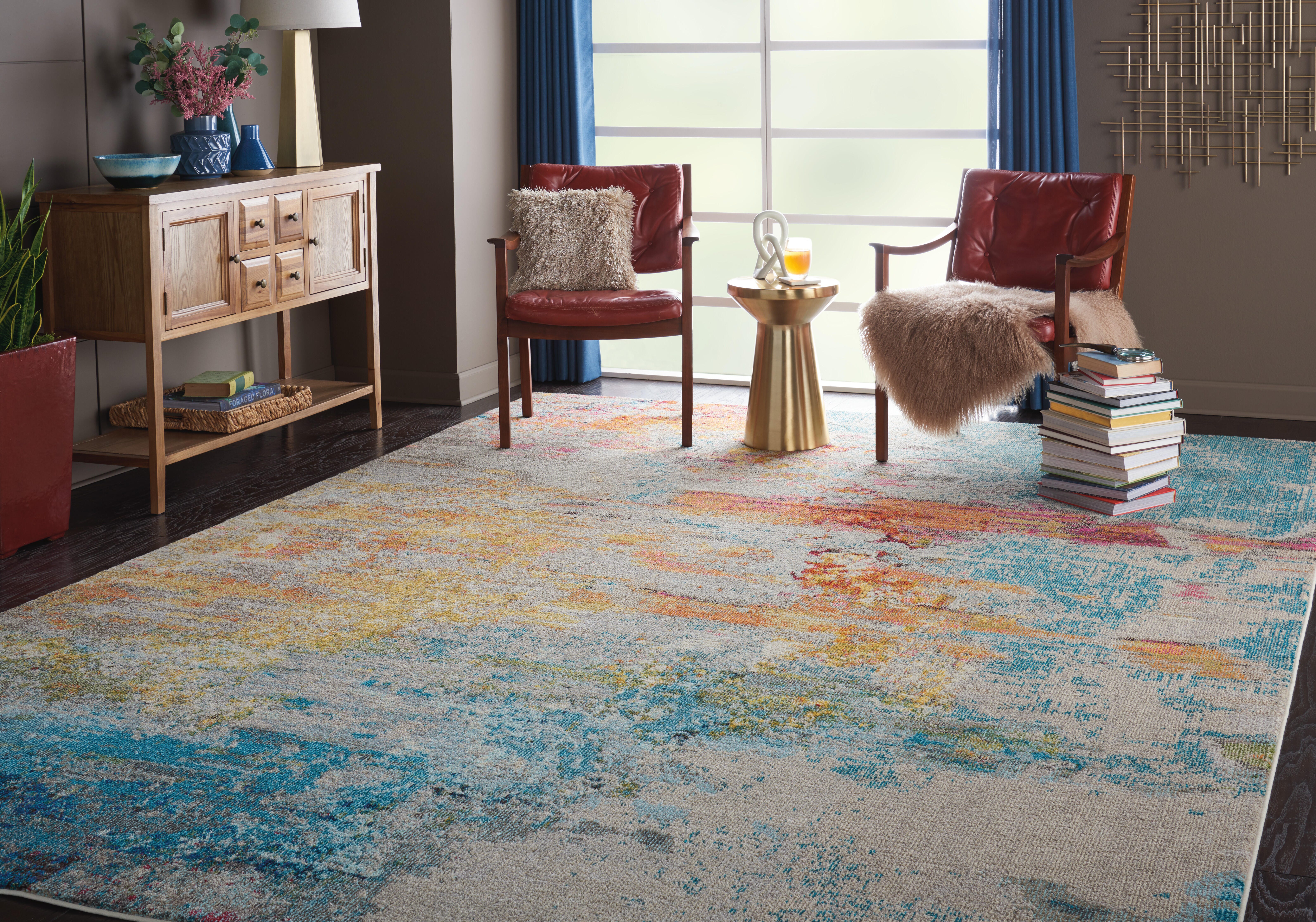 Nourison Nourison Celestial 7' x 10' Sealife Modern Indoor Rug, Sealife, rollover