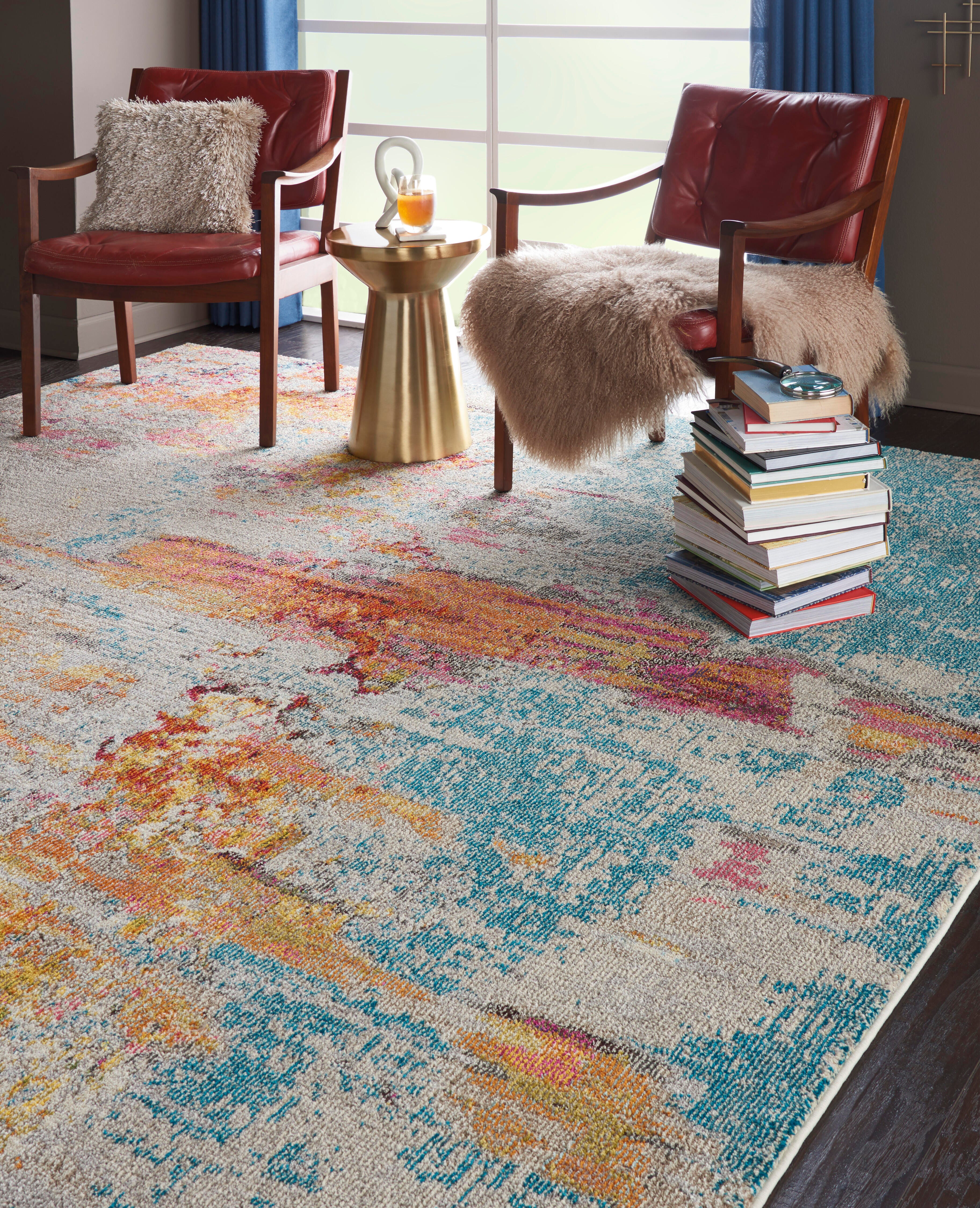 Nourison Nourison Celestial 7' x 10' Sealife Modern Indoor Rug, Sealife, large