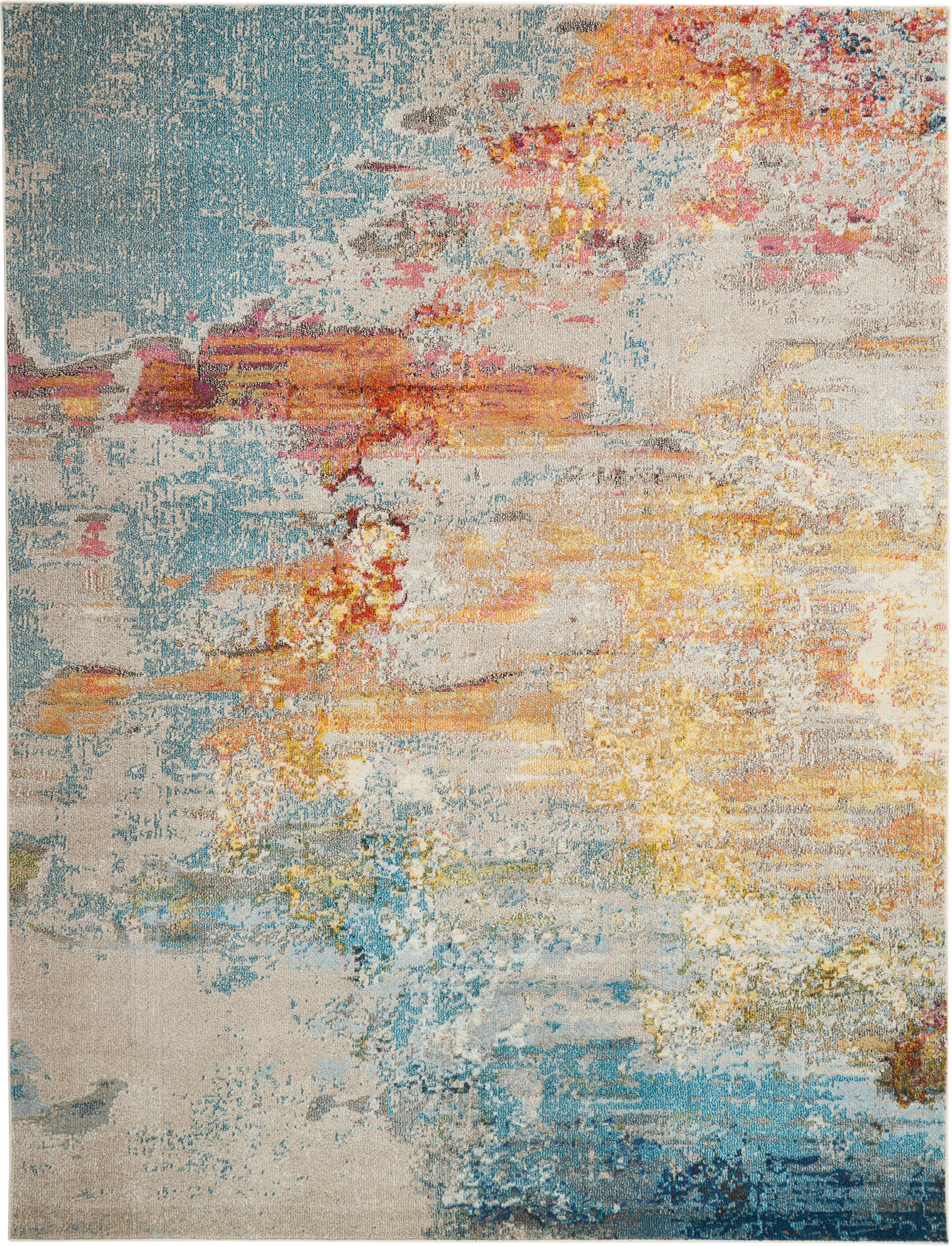 Nourison Nourison Celestial 7' x 10' Sealife Modern Indoor Rug, Sealife, large