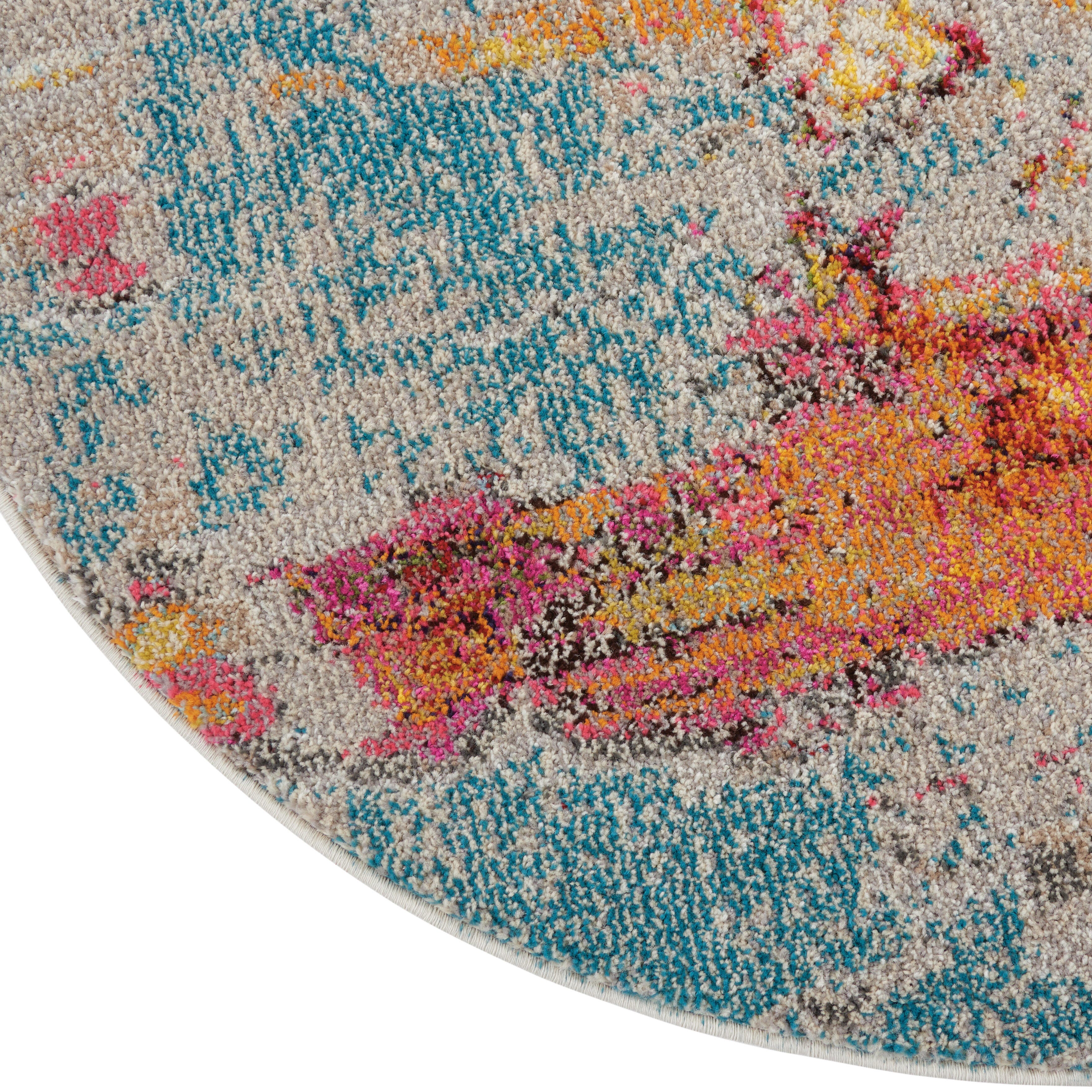 Nourison Nourison Celestial 7'10" x ROUND Sealife Modern Indoor Rug, Sealife, large