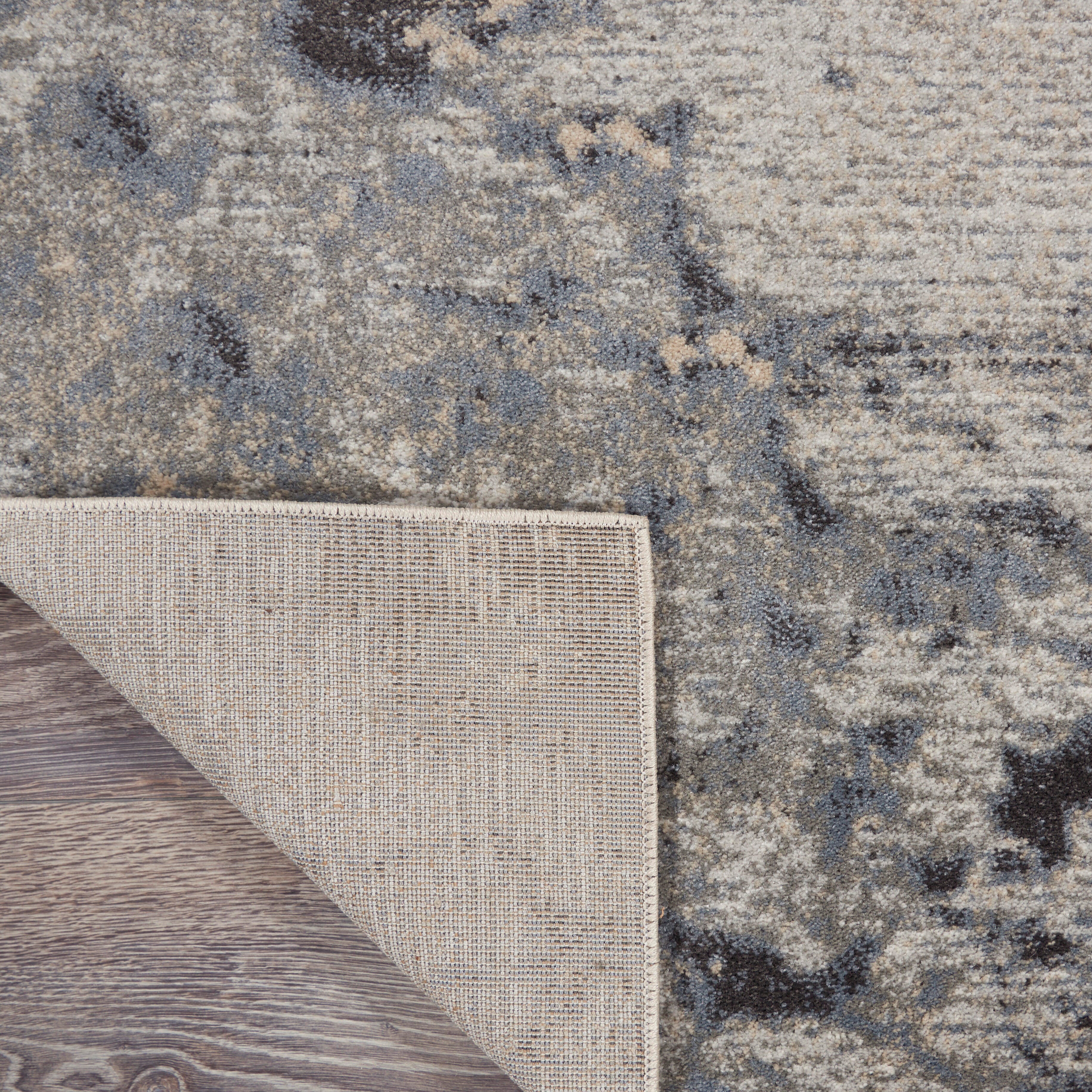 Nourison Home Nourison Maxell 7' x 10' Grey Modern Indoor Rug, Gray, large