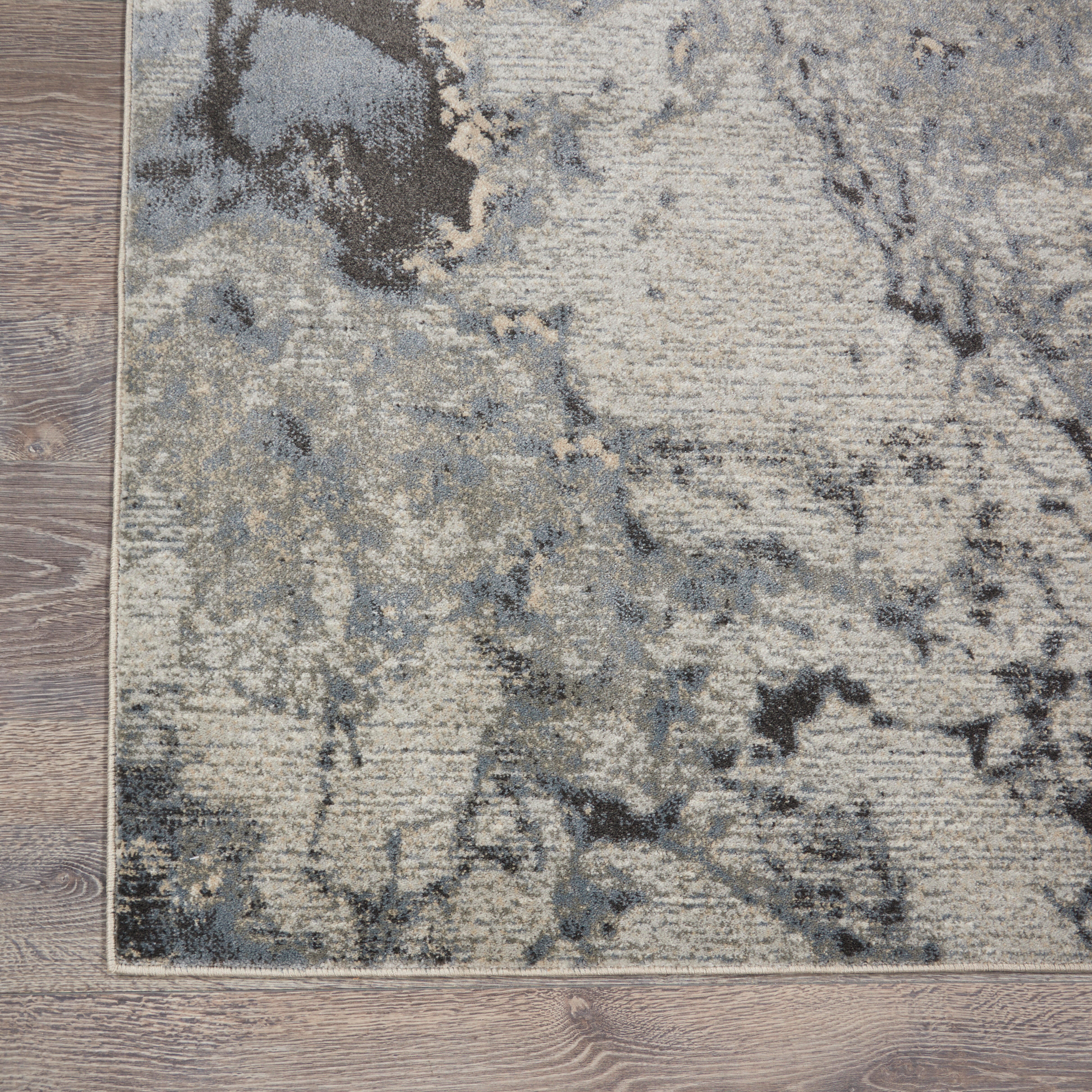 Nourison Home Nourison Maxell 7' x 10' Grey Modern Indoor Rug, Gray, large