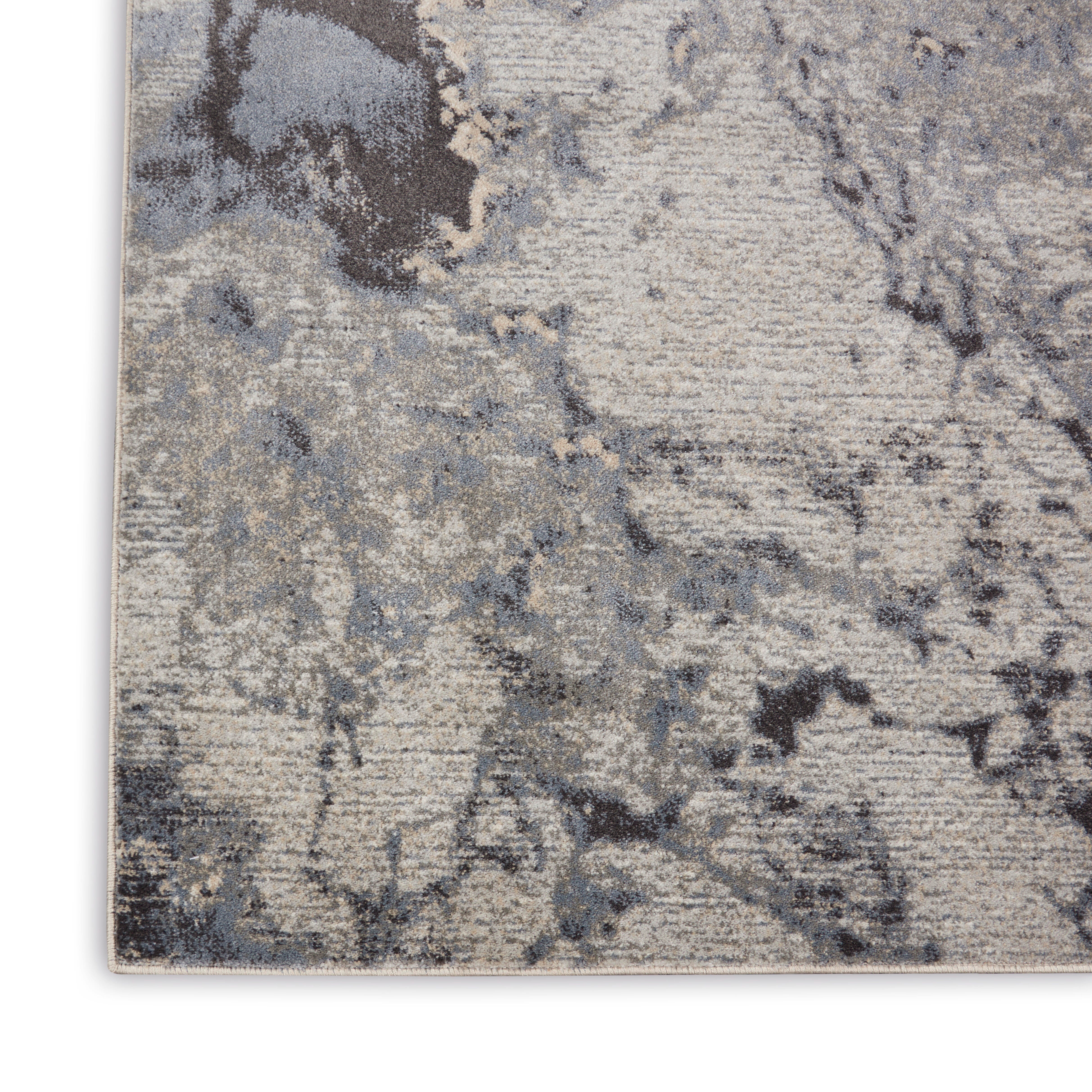 Nourison Home Nourison Maxell 7' x 10' Grey Modern Indoor Rug, Gray, large