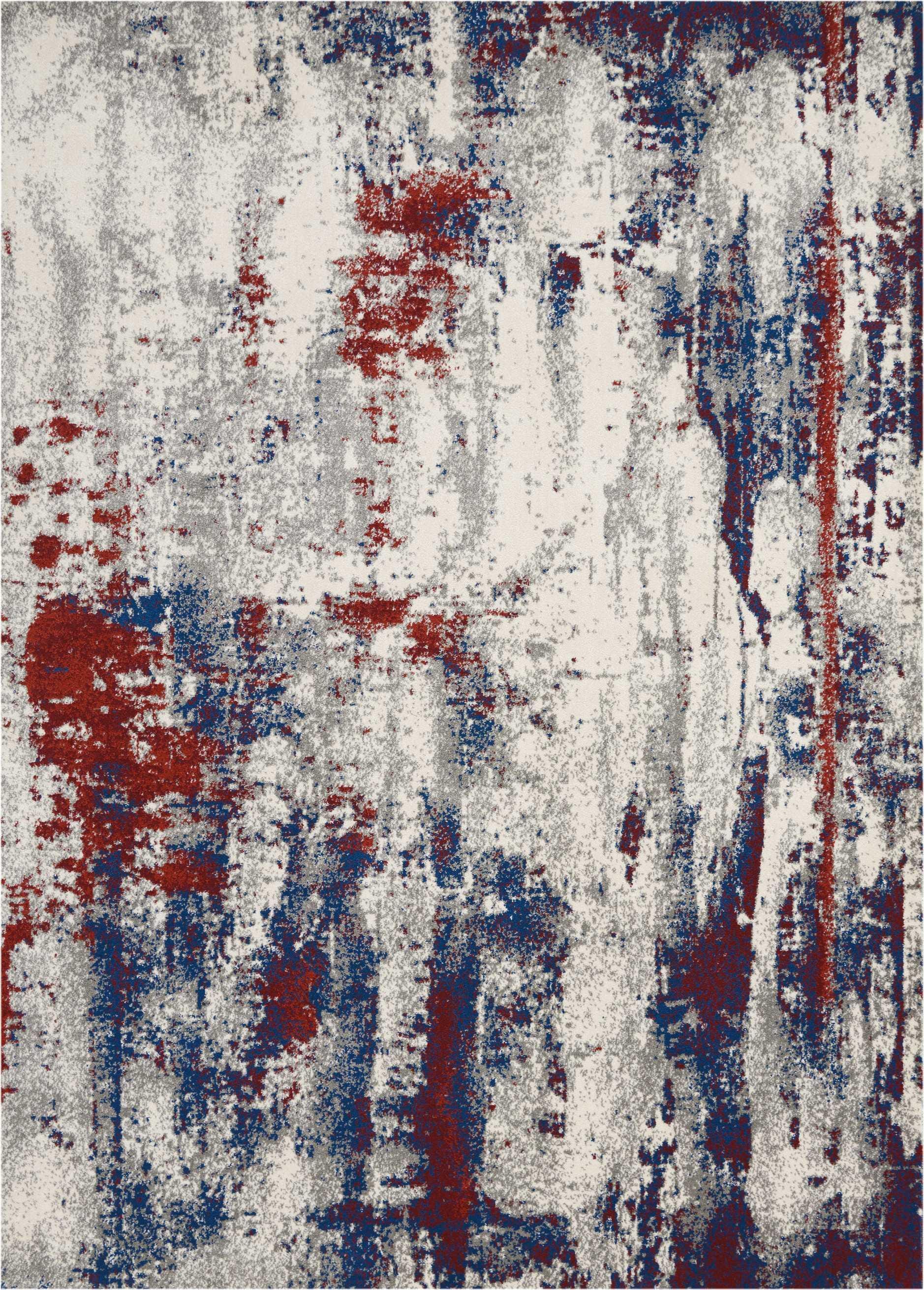 Nourison Home Nourison Maxell 7'10" x 10'6" Multicolor Modern Indoor Rug, , large