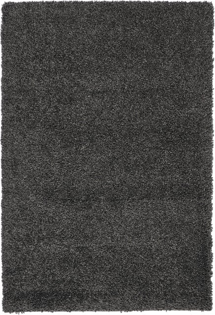 Nourison Home Malibu Shag 3'11" x 5'11" Dark Grey Shag Indoor Rug, Dark Gray