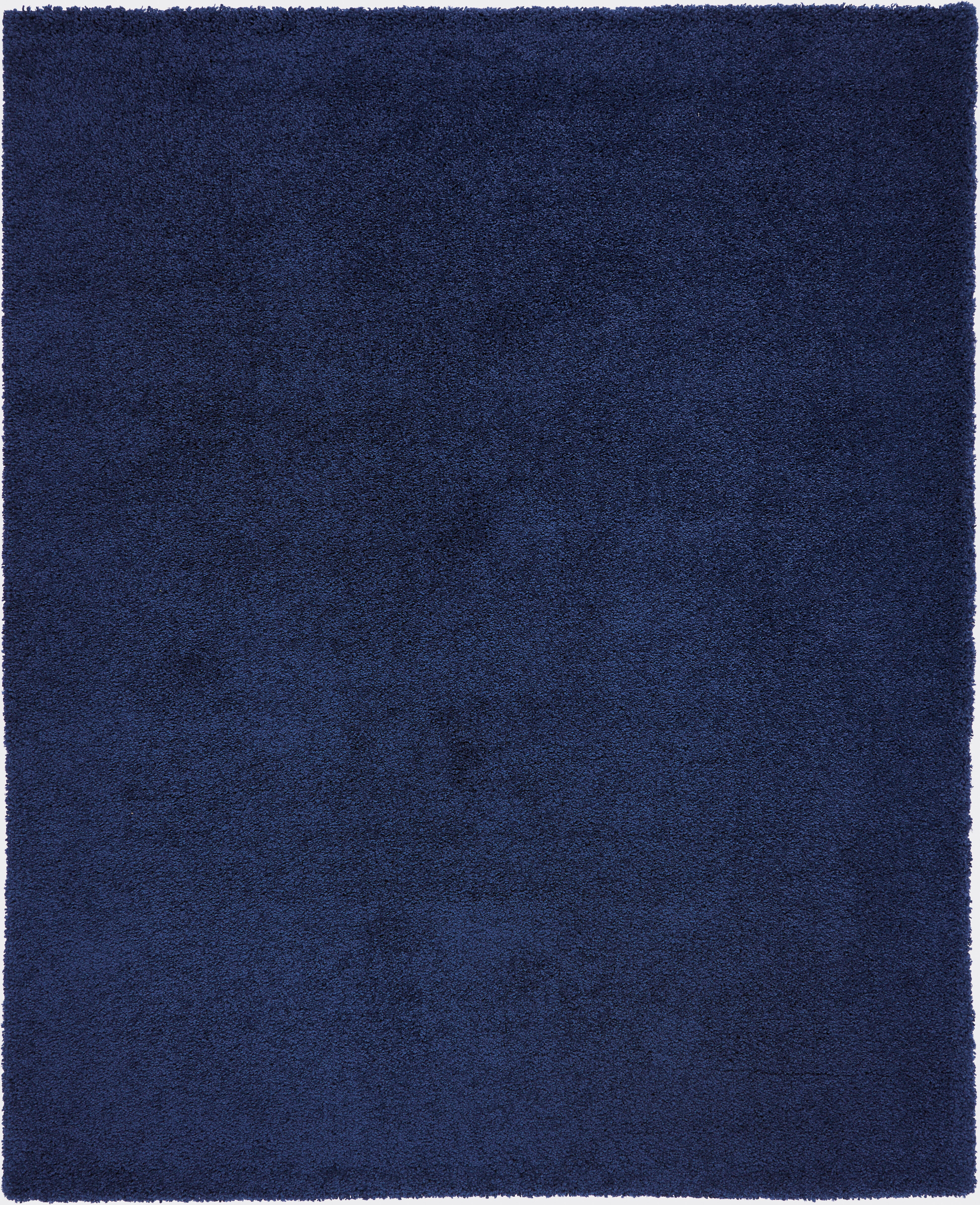 Nourison Home Nourison Malibu Shag 7'10" x 9'10" Navy Shag Indoor Rug, Navy, large