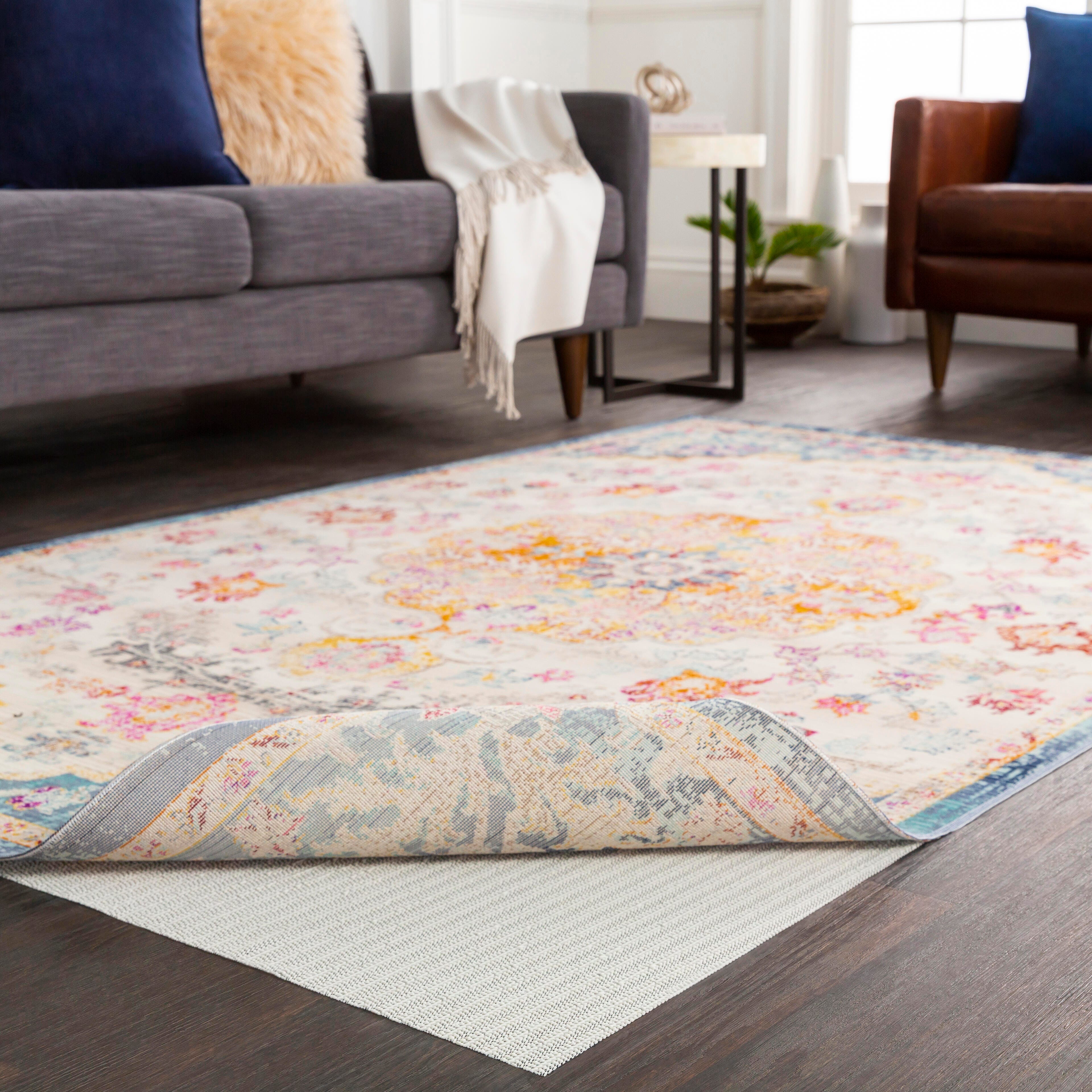 Surya Secure 8' Square Grip Rug Pad, Gray, large
