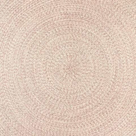Nuloom Braided Lefebvre Indoor/Outdoor 3' x 5' Oval Rug, Tan, large