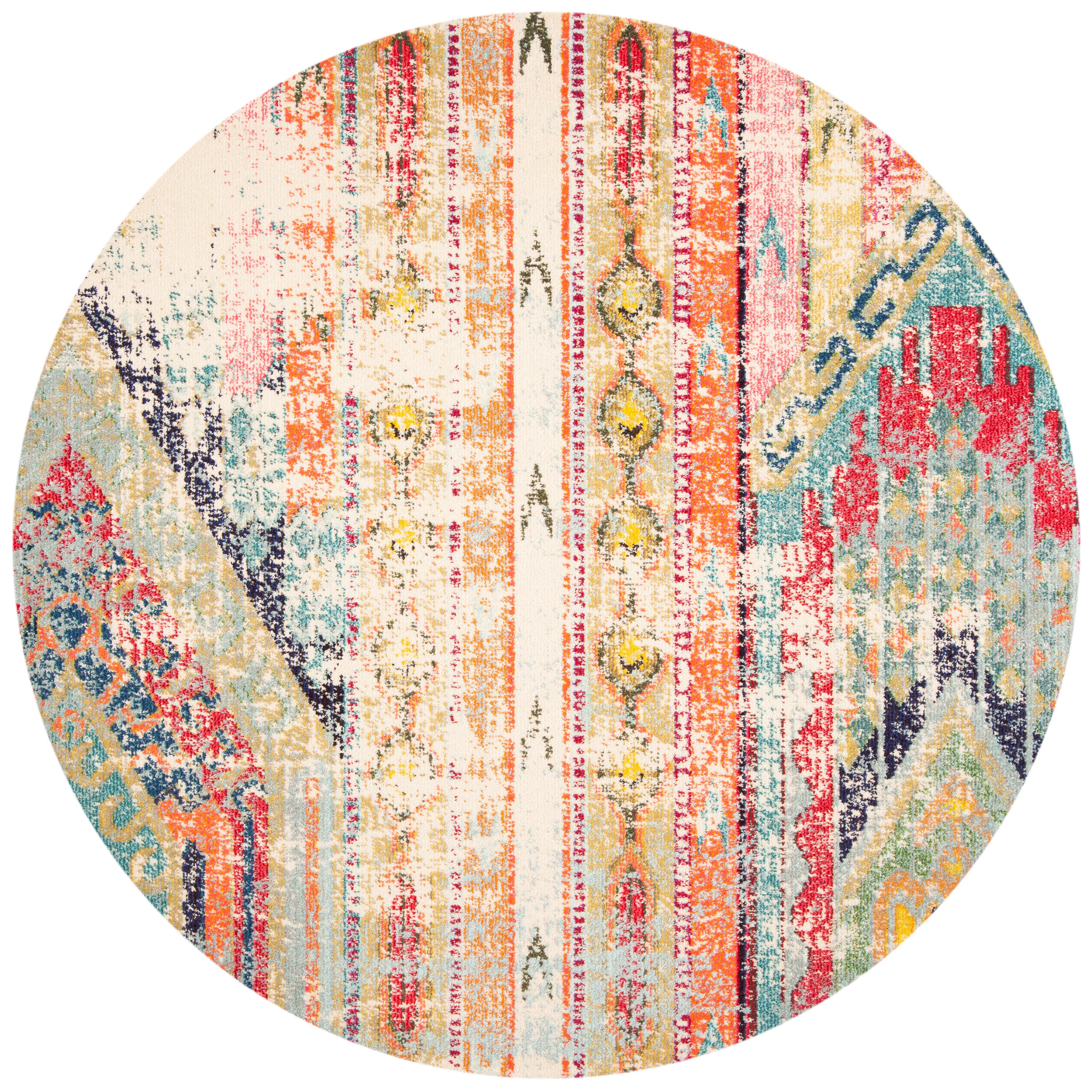 Safavieh Madison 3' x 3' Round Area Rug, Blue, large