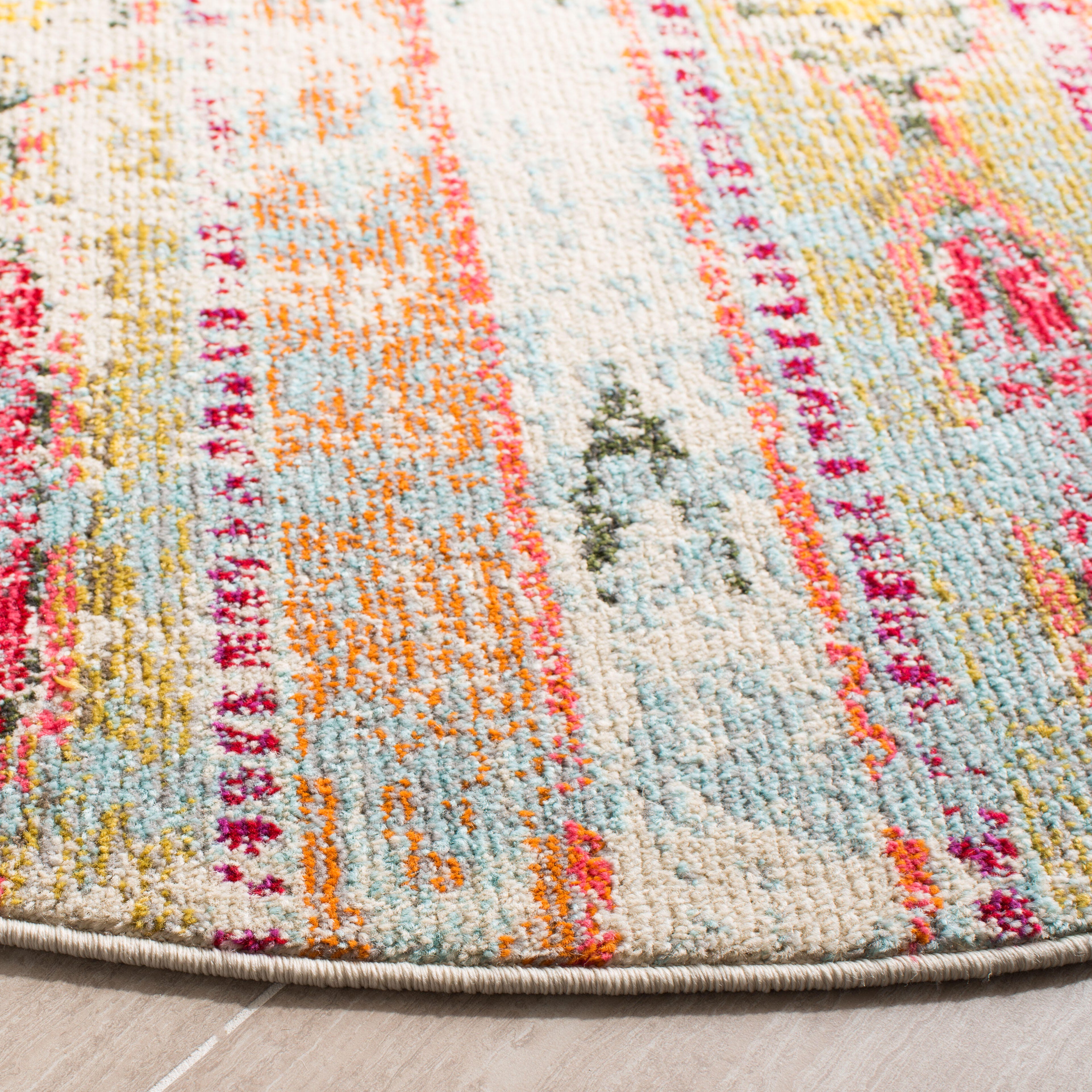 Safavieh Madison 3' x 3' Round Area Rug, Blue, large