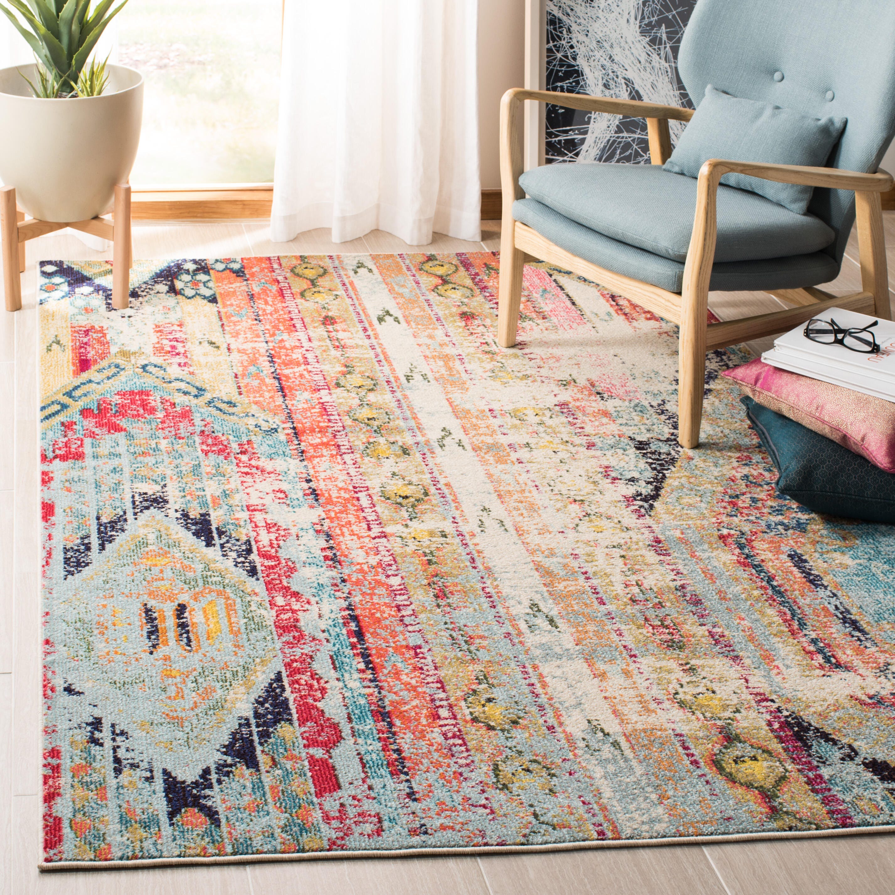Safavieh Madison 5'-3 x 7'-6 Area Rug, Blue, rollover