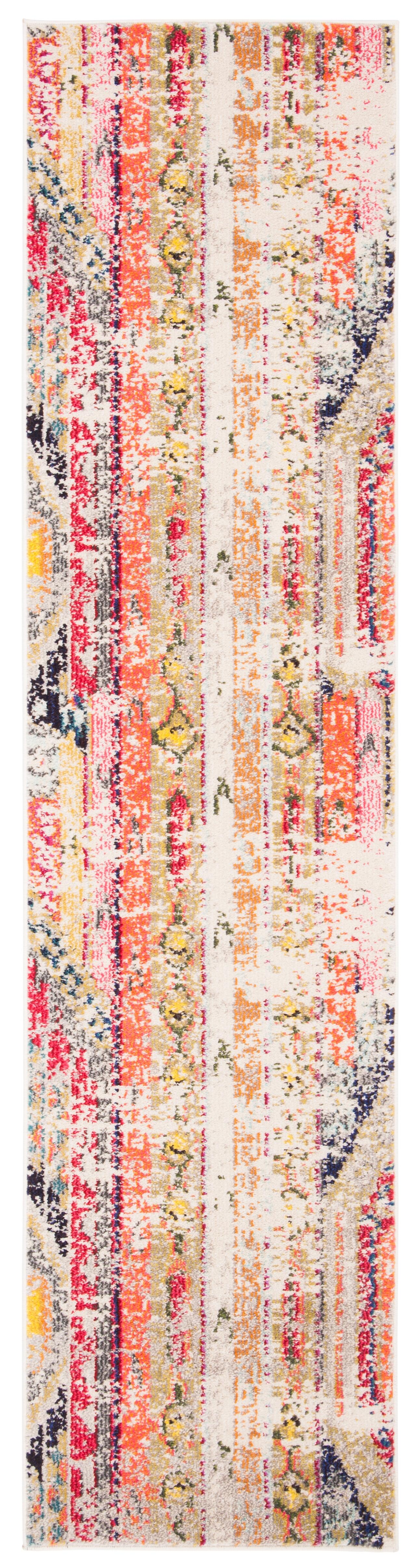 Safavieh Madison 2'-2 x 8' Runner, Gray/Orange, large