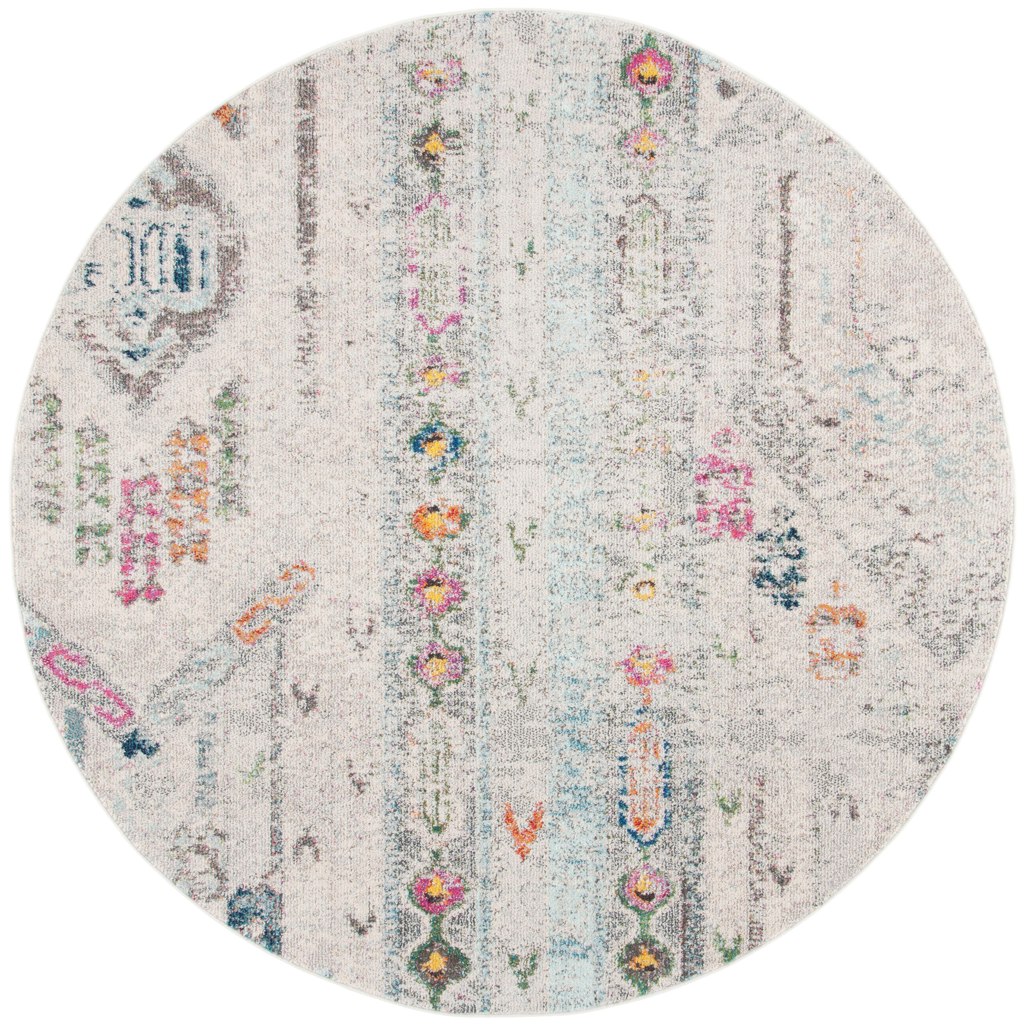 Safavieh Madison 6'-7 x 6'-7 Round Area Rug, Gray, large