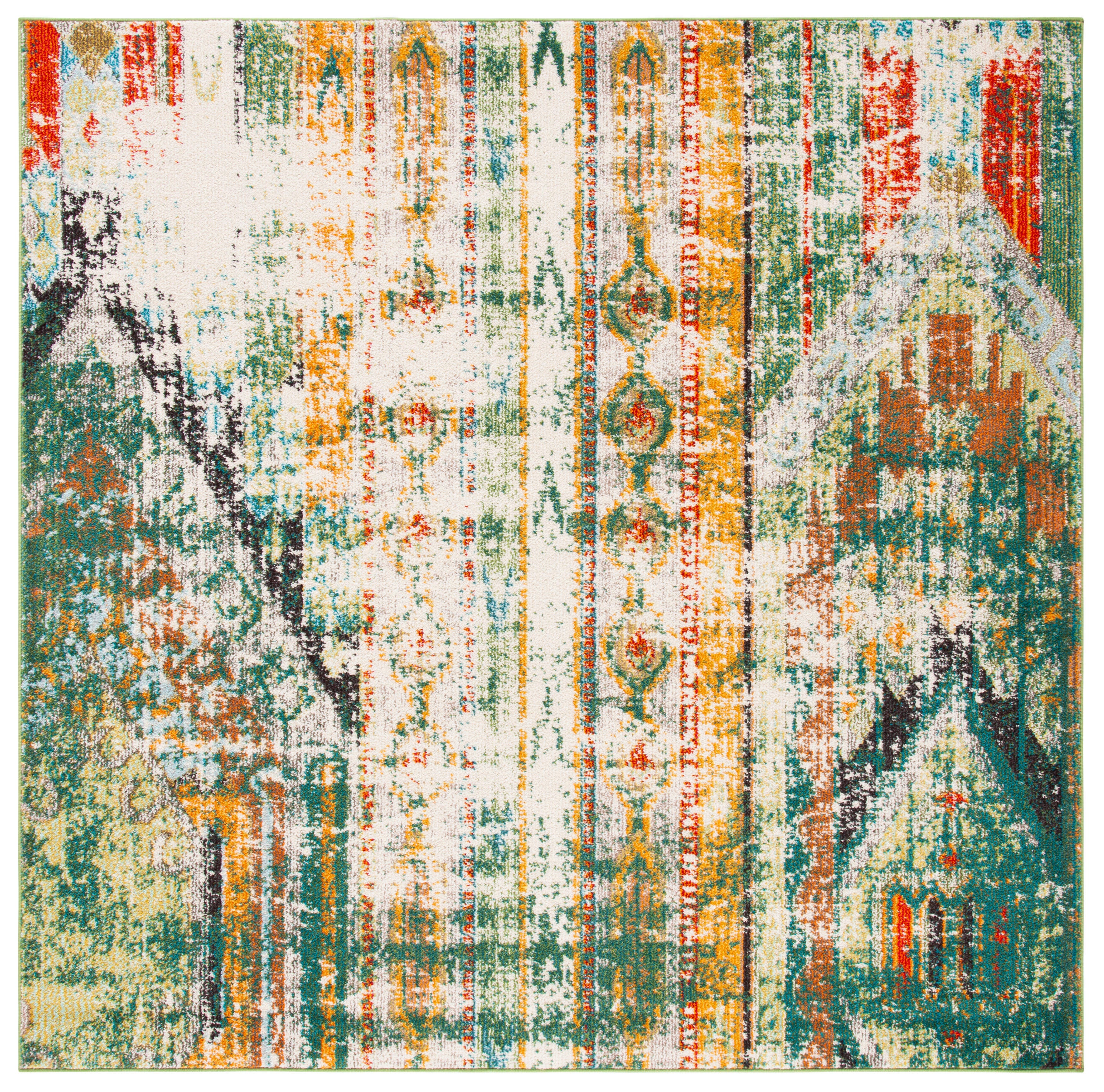 Safavieh Madison 5' x 5' Square Area Rug, Green, large