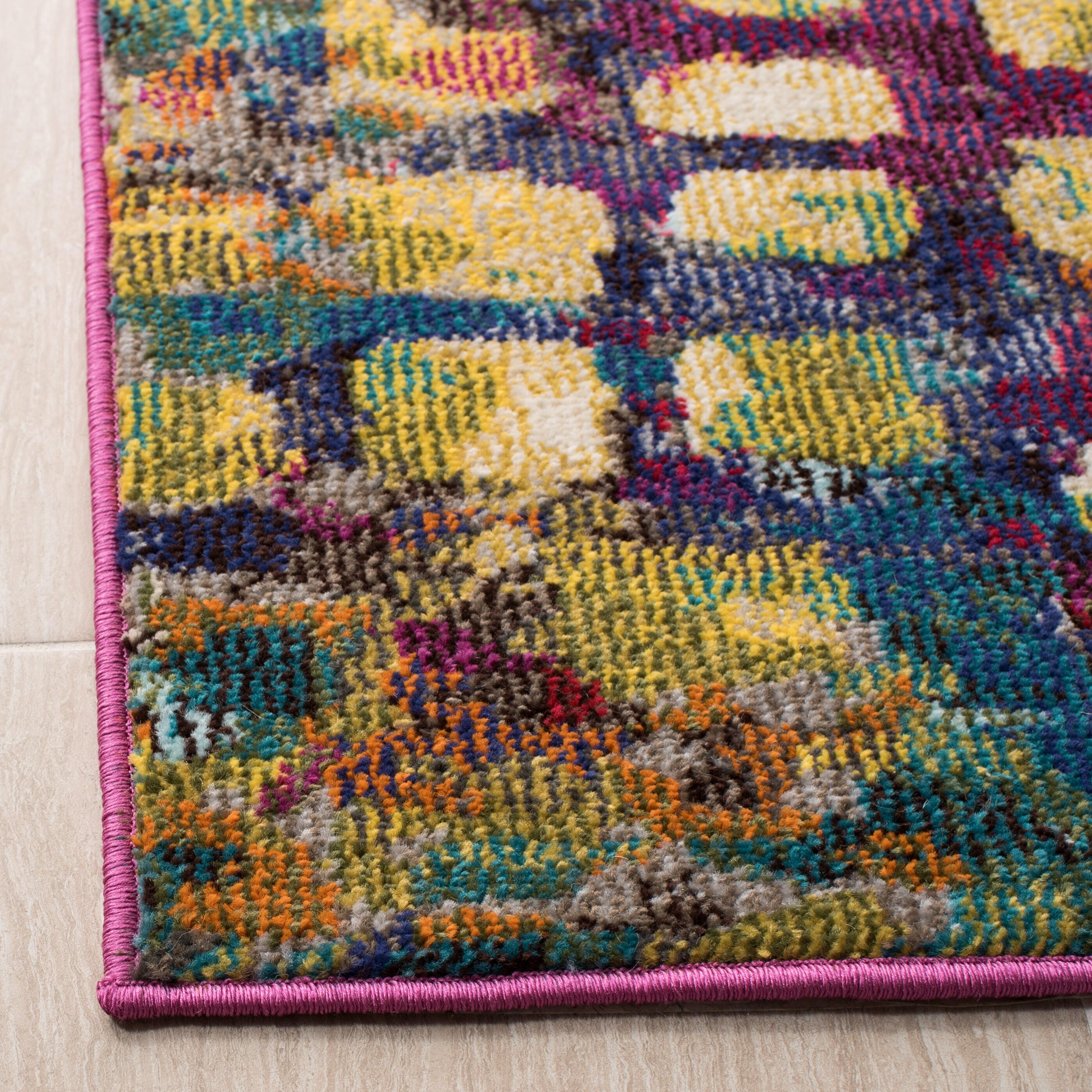 Safavieh Madison Madison 5' x 5' Square Area Rug, Pink, large