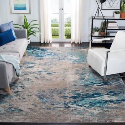 Safavieh Madison 6'-7 x 6'-7 Square Area Rug, Blue, rollover