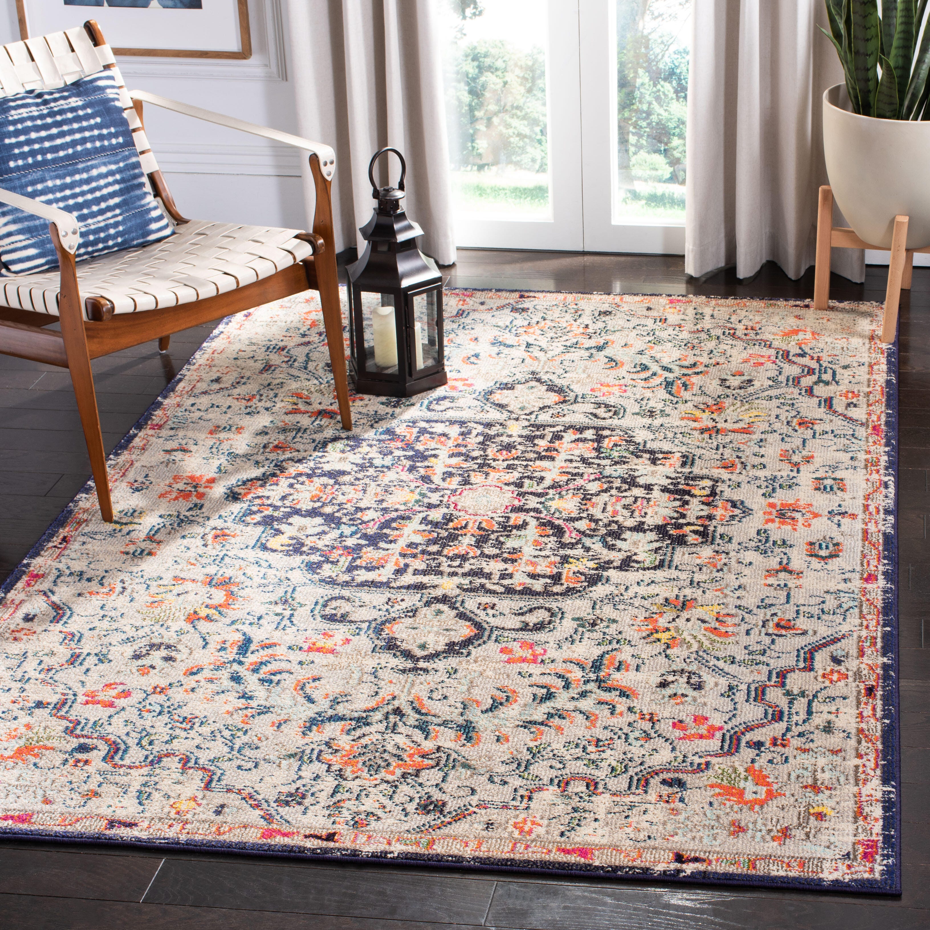 Safavieh Madison 5'-3 x 7'-6 Area Rug, Beige/Black, rollover
